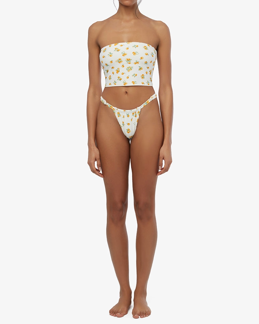 Ditsy Oranges Tube Top