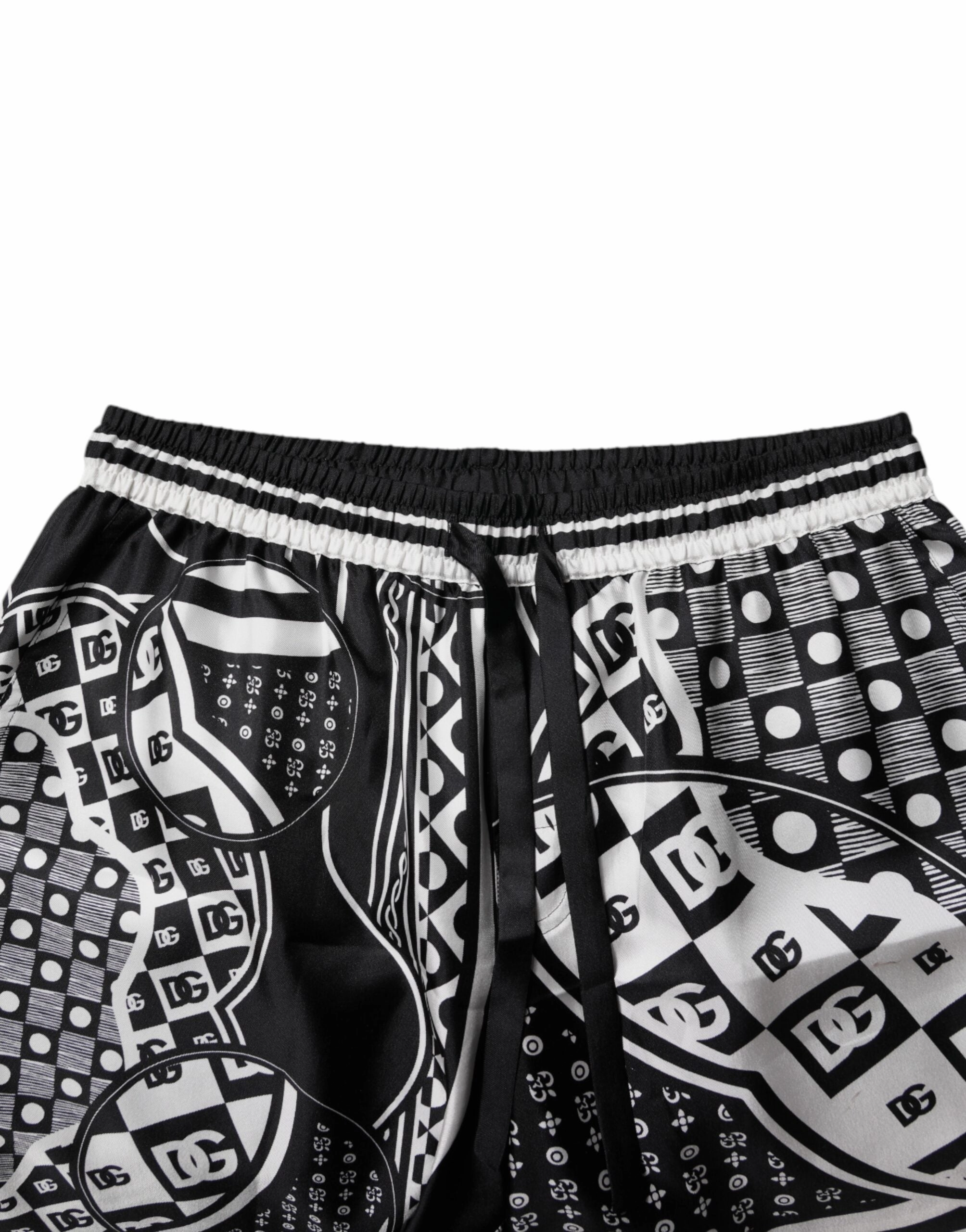 Dolce & Gabbana  Bandana Silk Men Bermuda Men's Shorts (Pre-Owned)