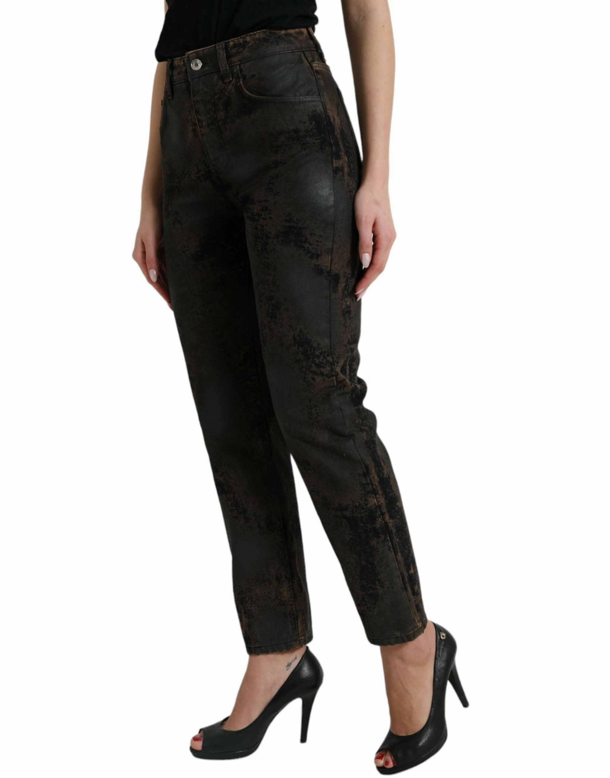 Dolce & Gabbana Chic Boyfriend Mid Waist Stretch Women's Jeans