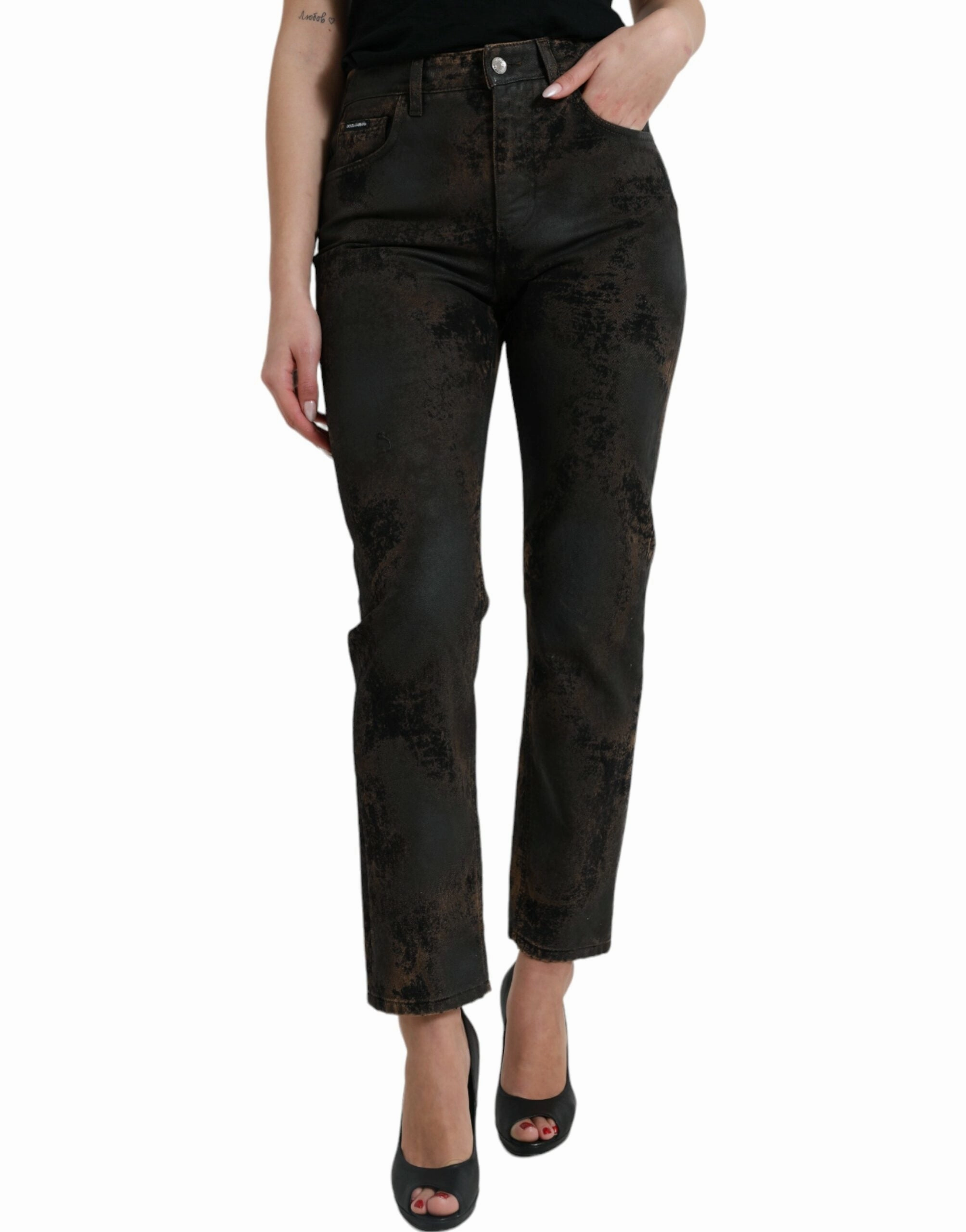 Dolce & Gabbana Chic Boyfriend Mid Waist Stretch Women's Jeans