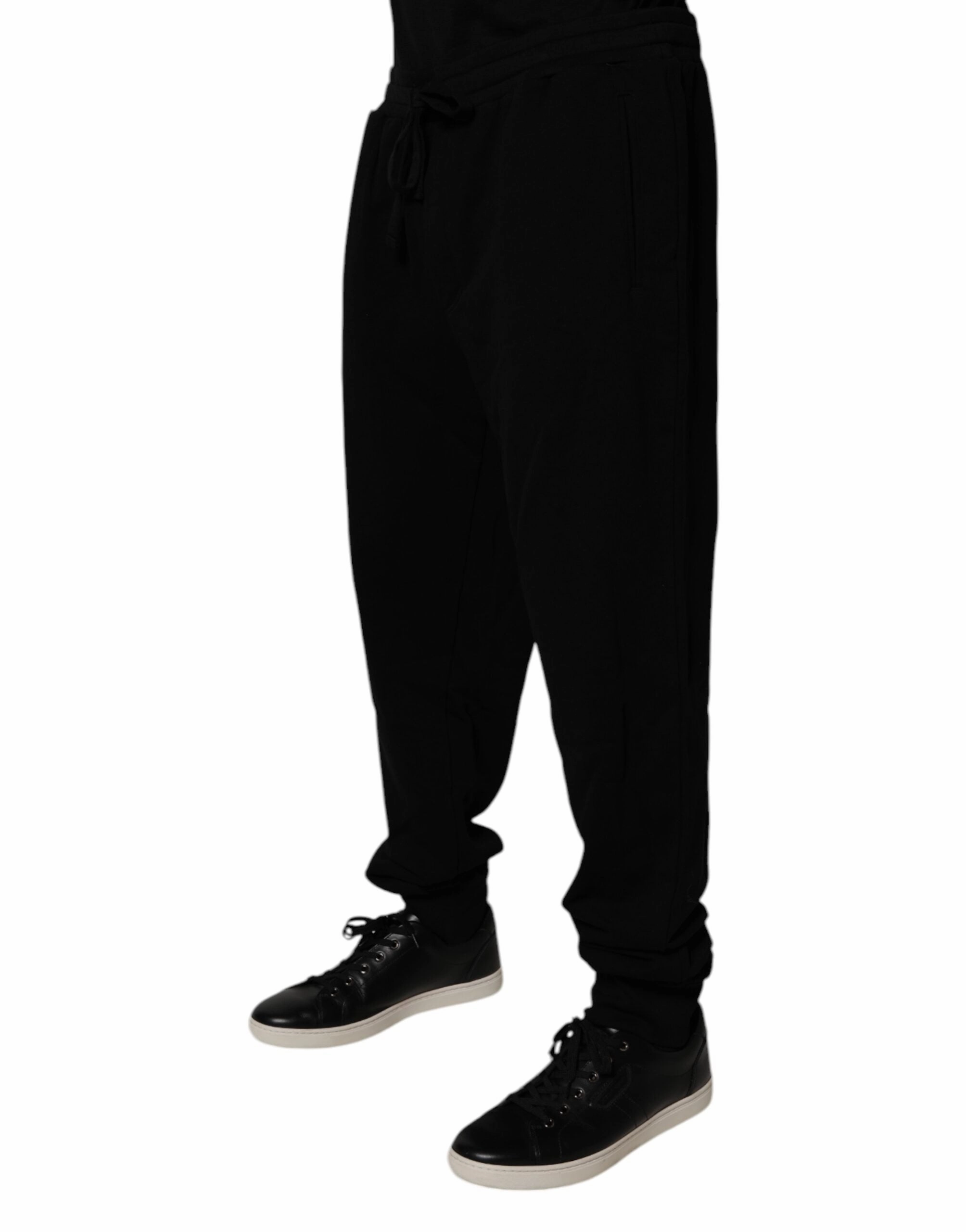 Dolce & Gabbana Cotton Crown Logo Jogger Men's Pants
