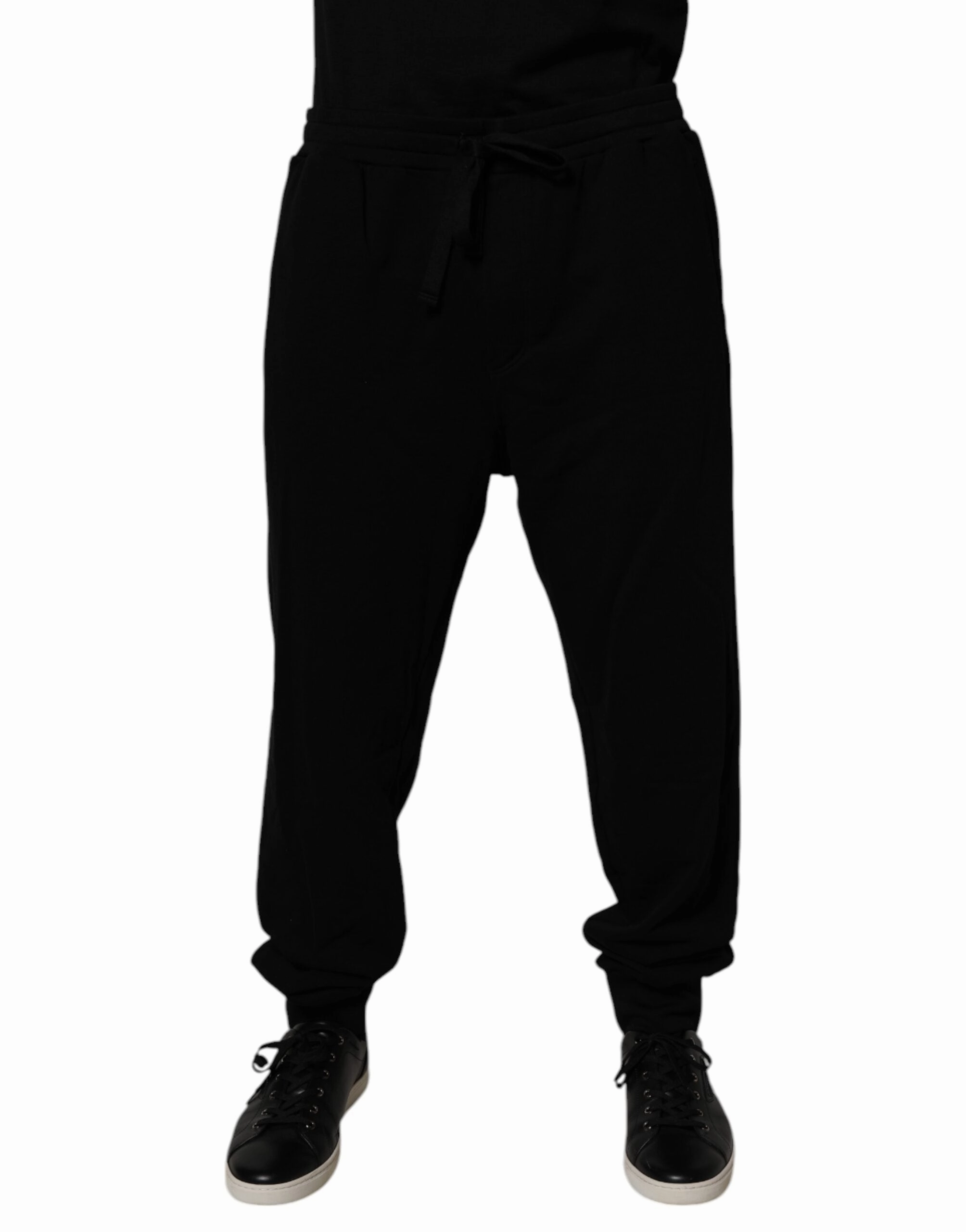 Dolce & Gabbana Cotton Crown Logo Jogger Men's Pants