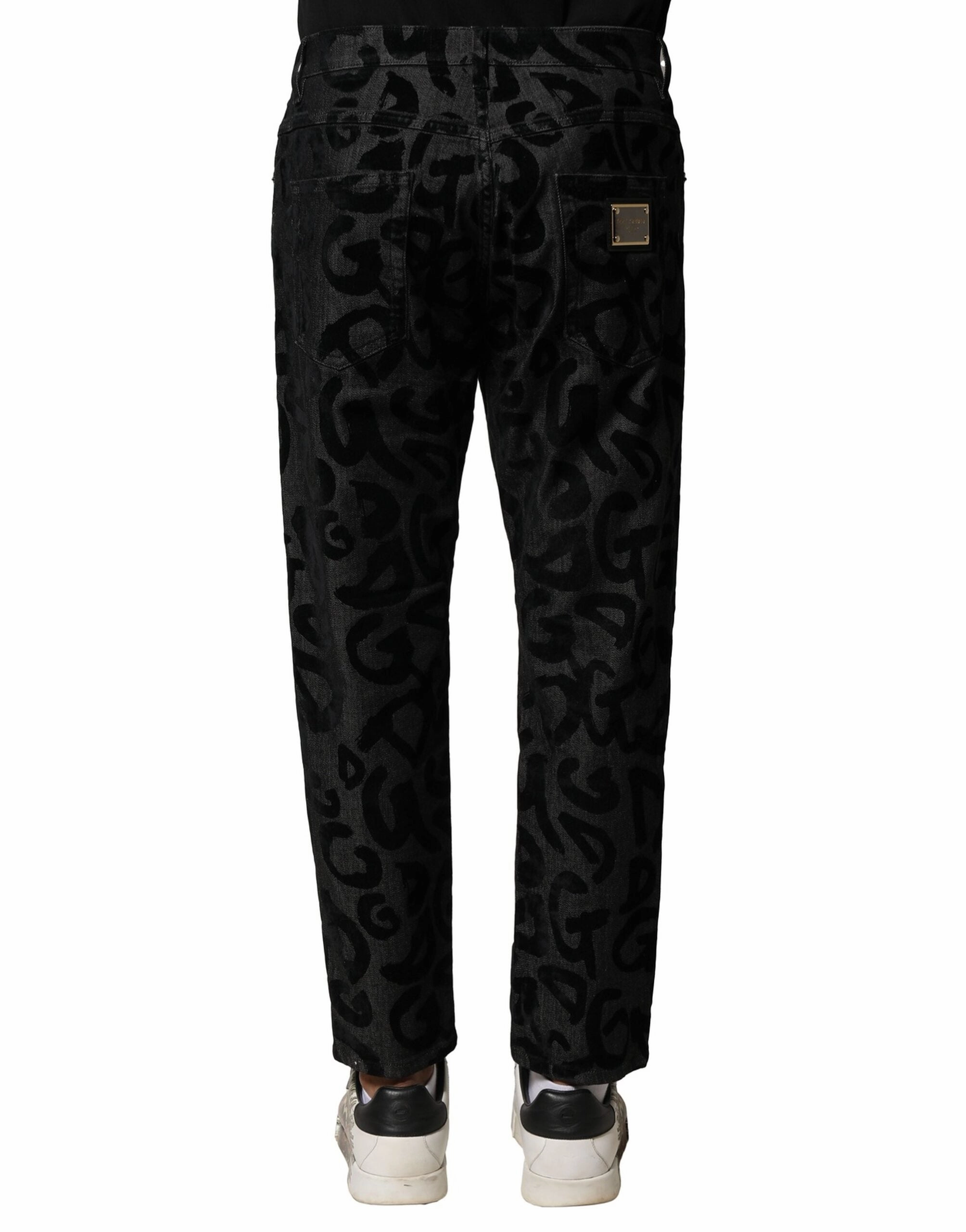 Dolce & Gabbana Cotton DG Logo Straight Men blue Men's Jeans