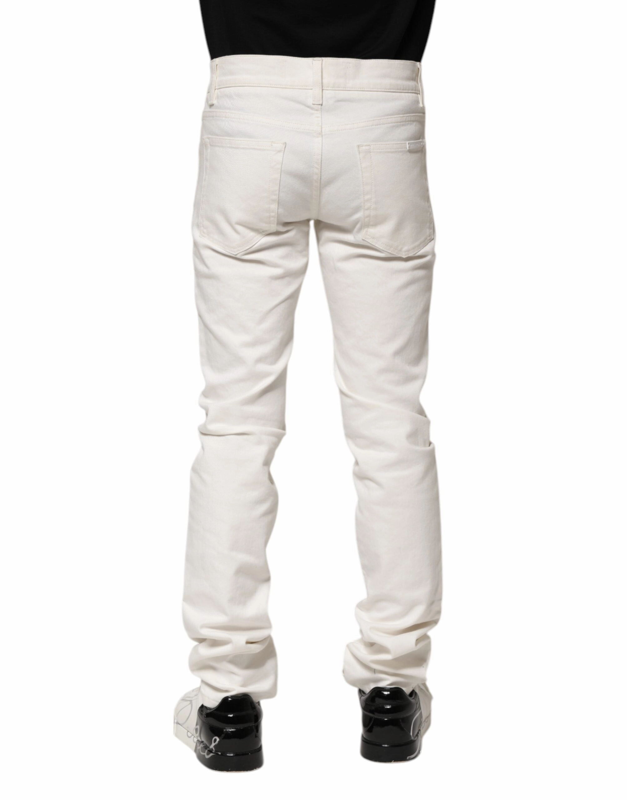 Dolce & Gabbana Cotton Skinny Men blue Men's Jeans (Pre-Owned)