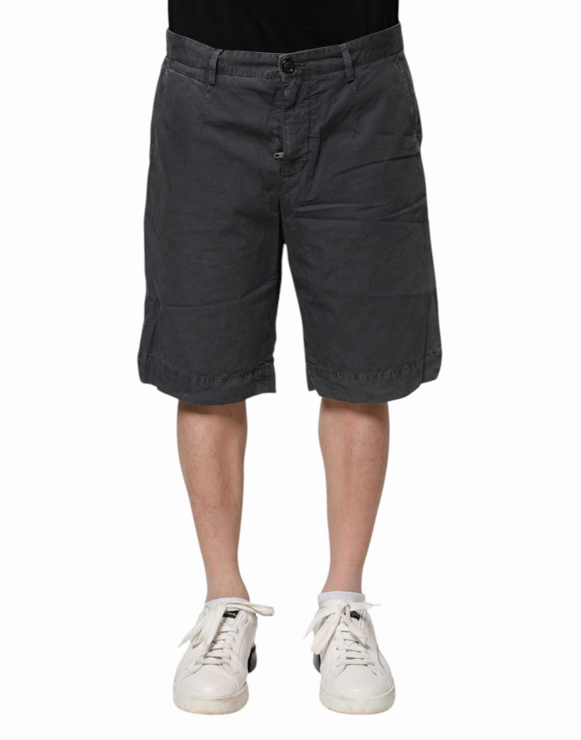 Dolce & Gabbana Cotton Stretch blue Bermuda Men's Shorts (Pre-Owned)