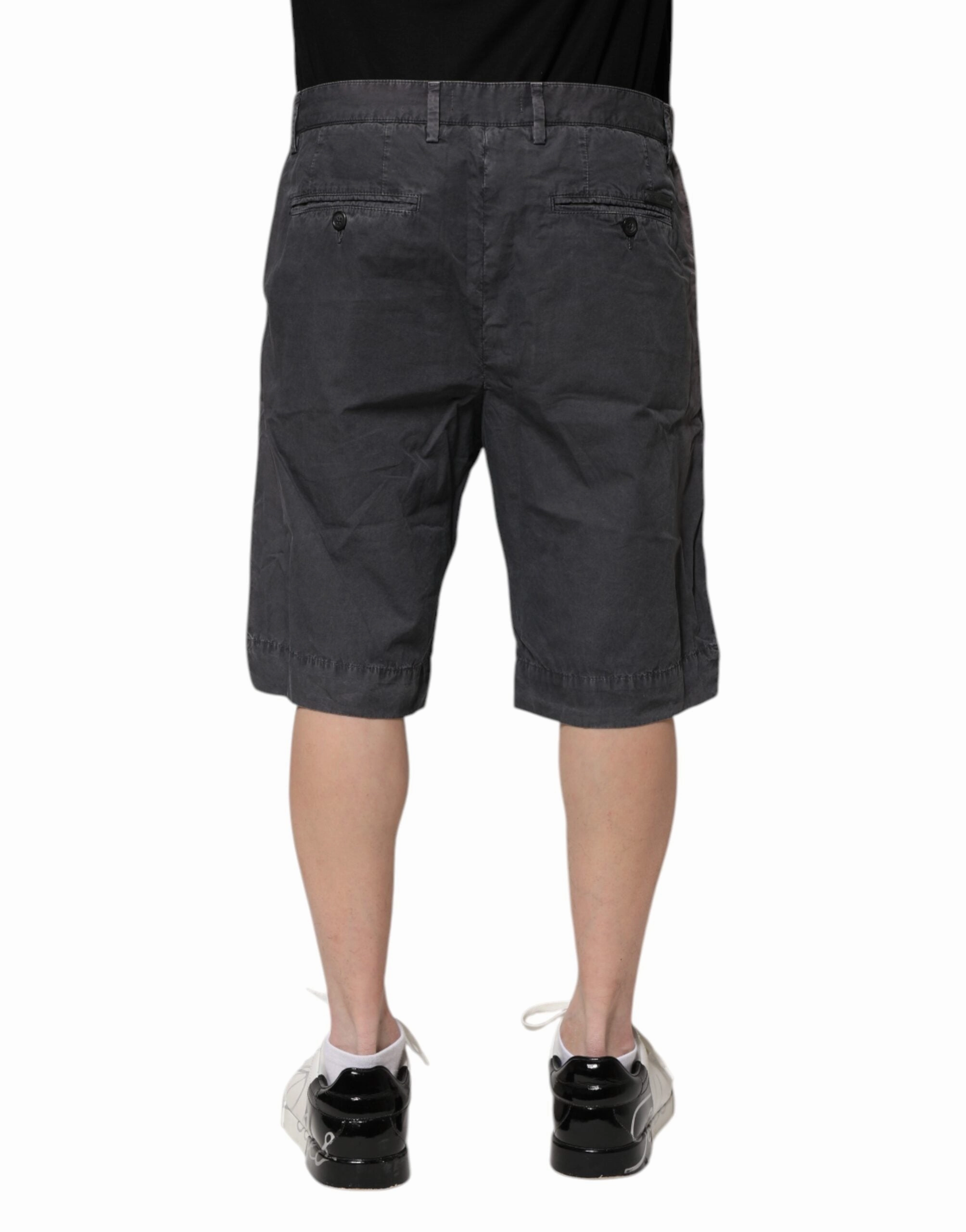 Dolce & Gabbana Cotton Stretch blue Bermuda Men's Shorts (Pre-Owned)