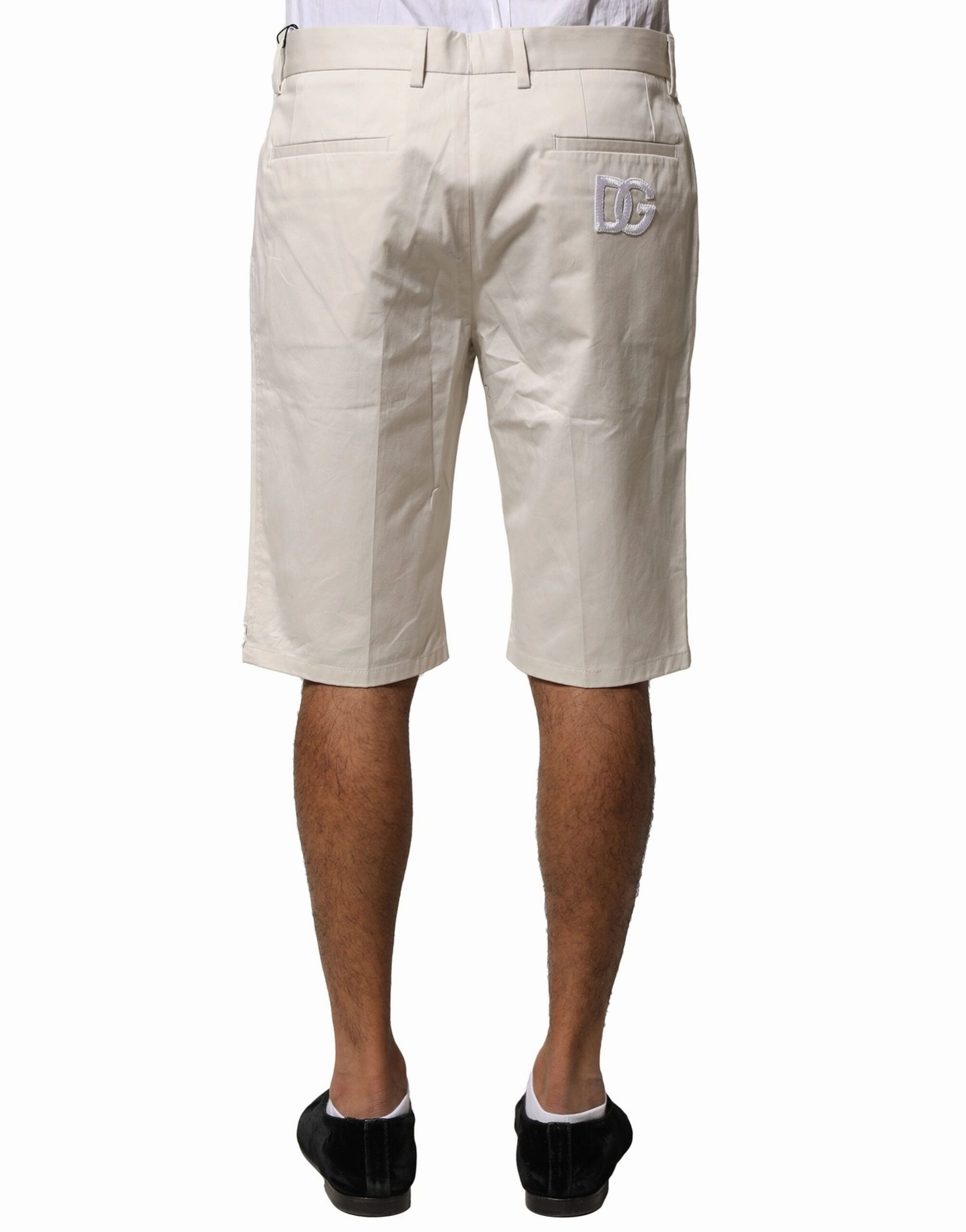 Dolce & Gabbana Cotton Stretch Mid Waist Bermuda Men's Shorts