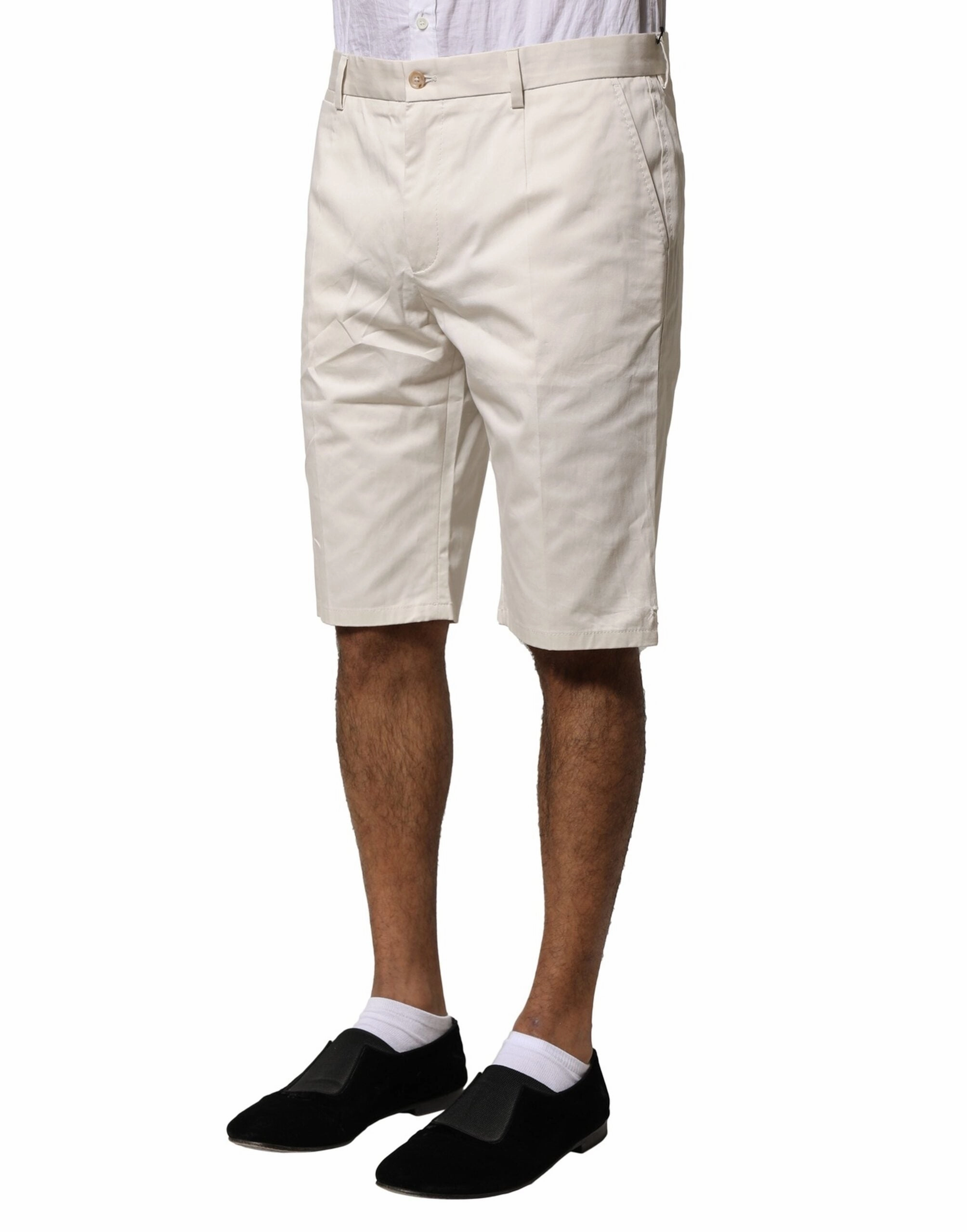 Dolce & Gabbana Cotton Stretch Mid Waist Bermuda Men's Shorts