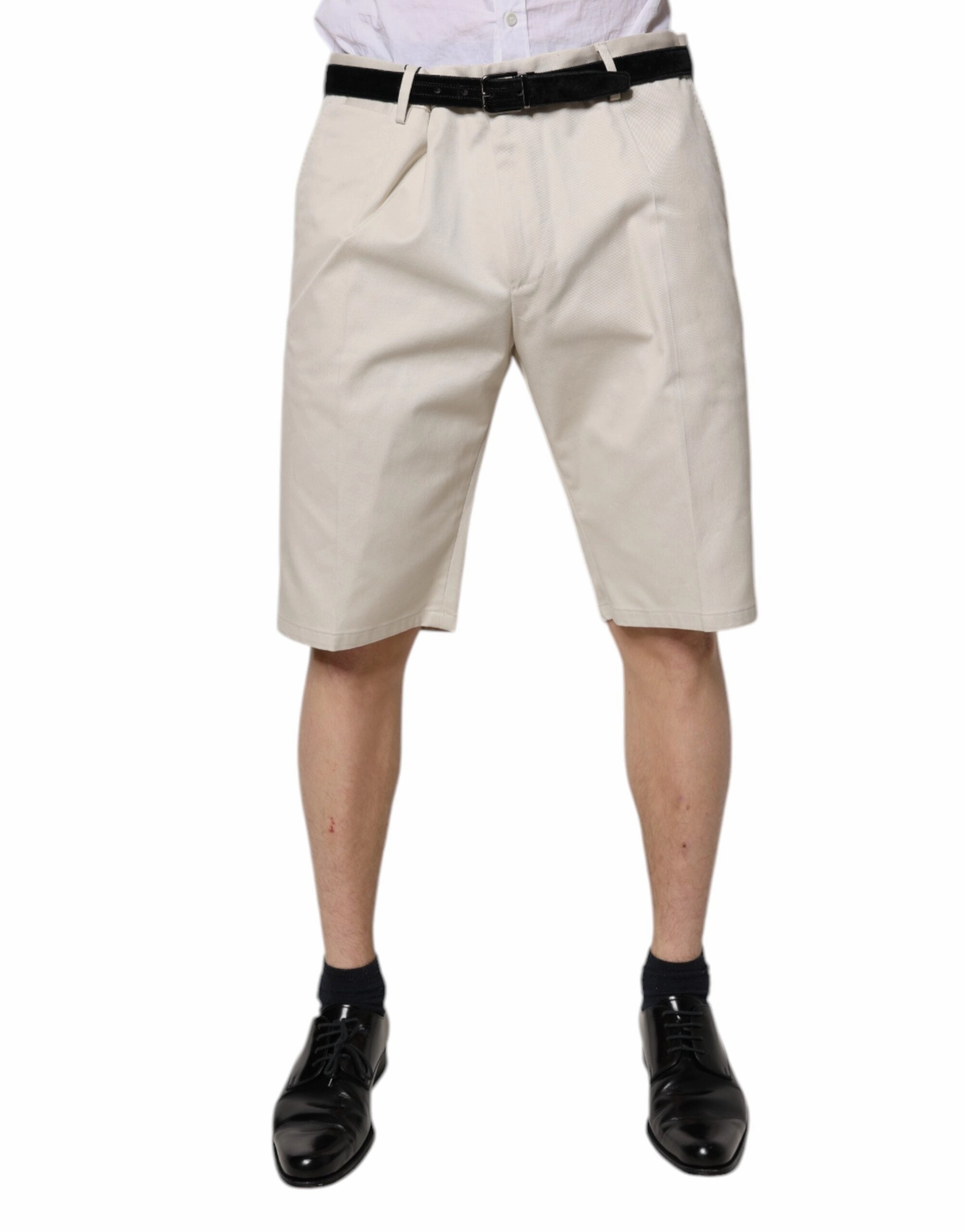 Dolce & Gabbana Cotton Stretch Mid Waist Bermuda Men's Shorts