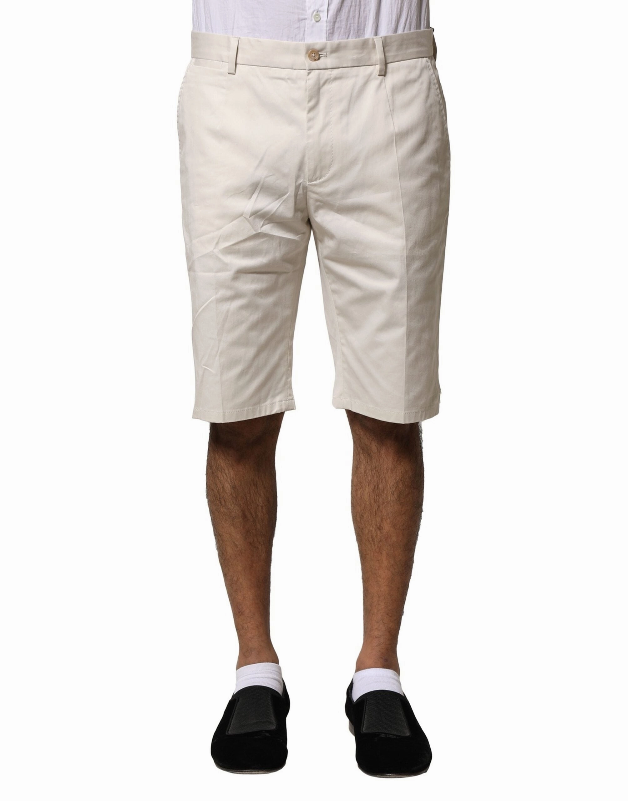 Dolce & Gabbana Cotton Stretch Mid Waist Bermuda Men's Shorts