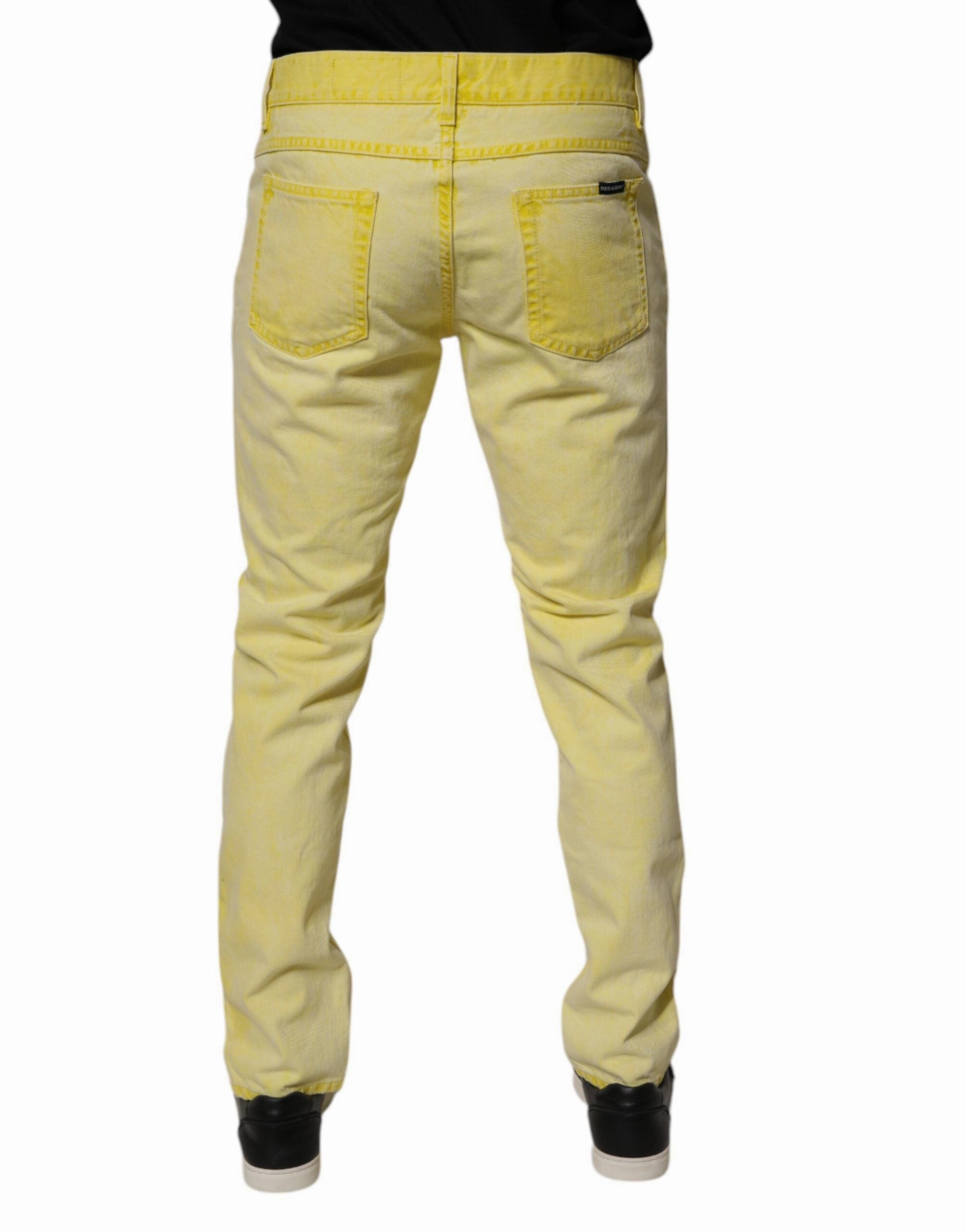 Dolce & Gabbana Cotton Stretch Skinny Men blue Men's Jeans