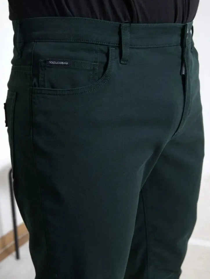 Dolce & Gabbana Cotton Stretch Skinny Men blue Men's Jeans (Pre-Owned)