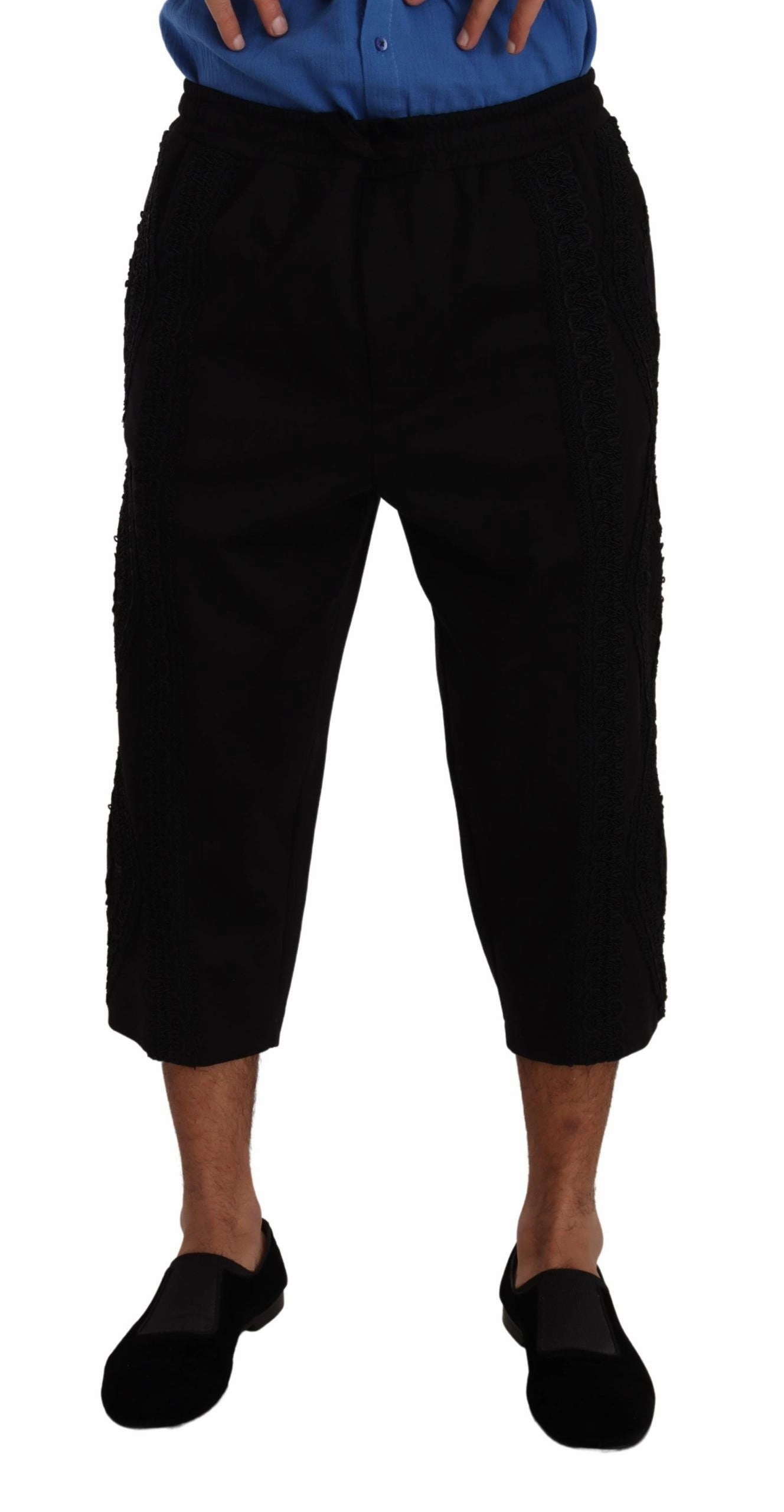 Dolce & Gabbana Elegant Cotton Blend Cropped Men's Pants