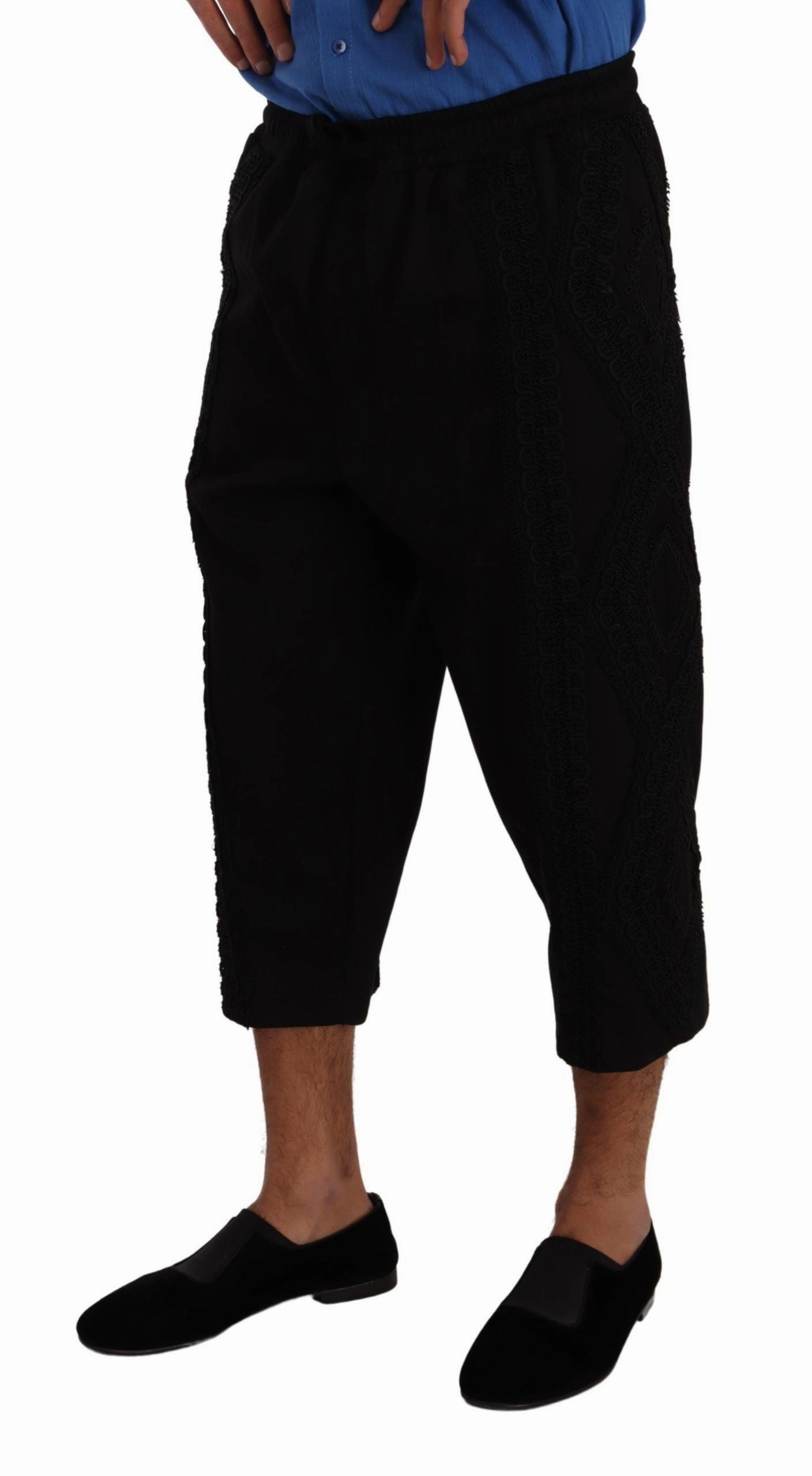 Dolce & Gabbana Elegant Cotton Blend Cropped Men's Pants