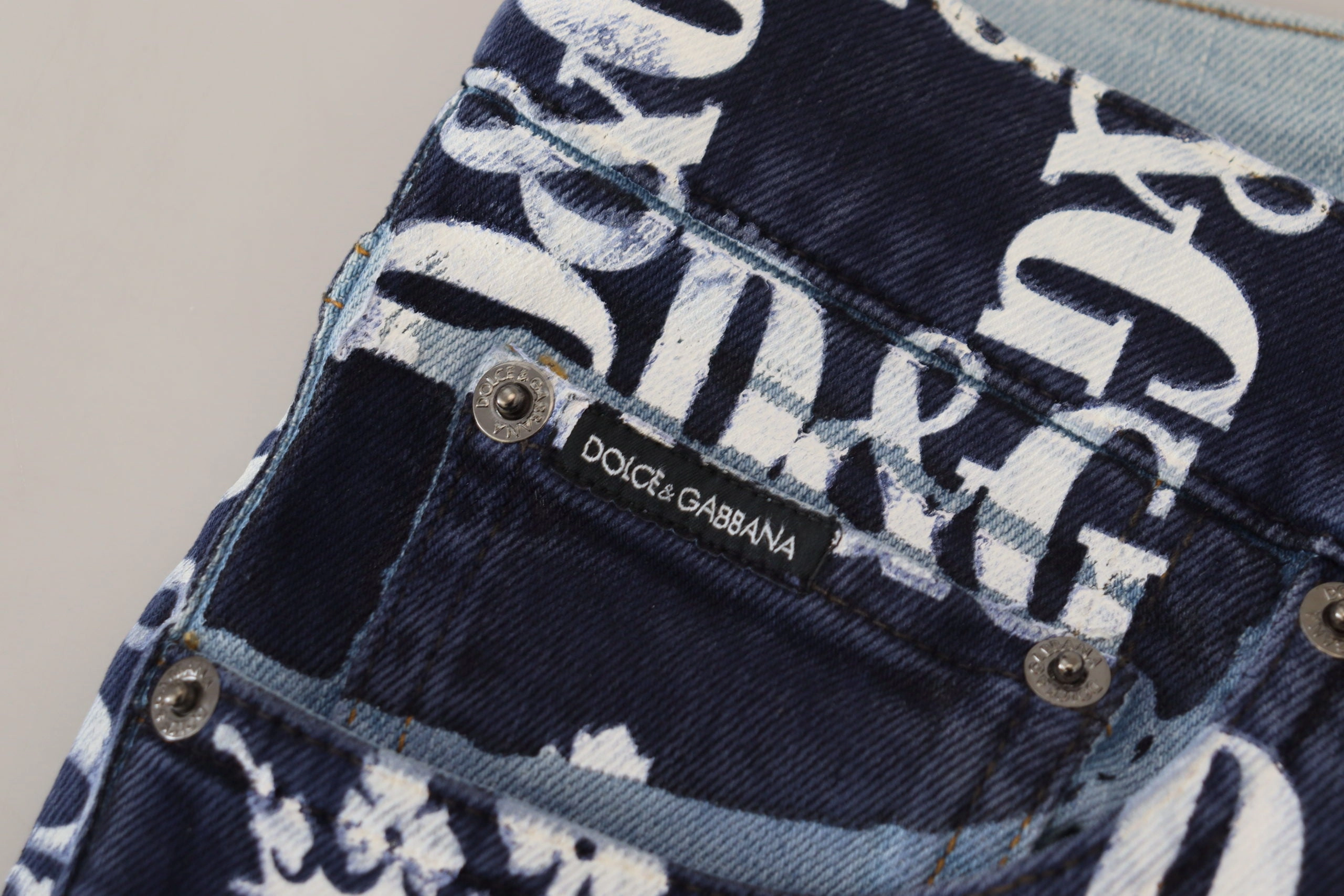 Dolce & Gabbana Elegant Crown Print Men's Pants