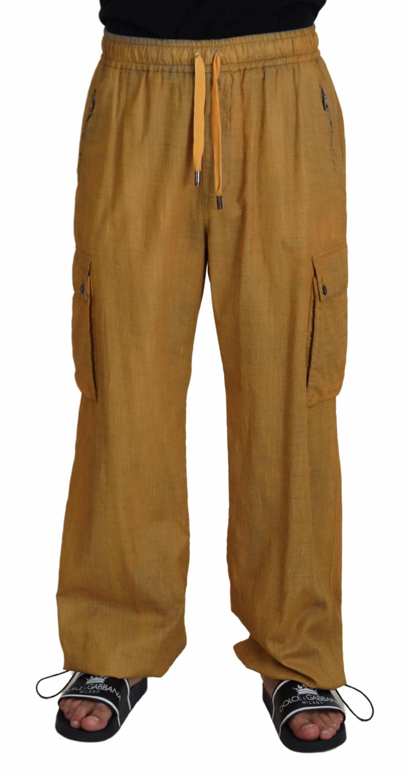 Dolce & Gabbana Elegant Italian Linen Men's Trousers
