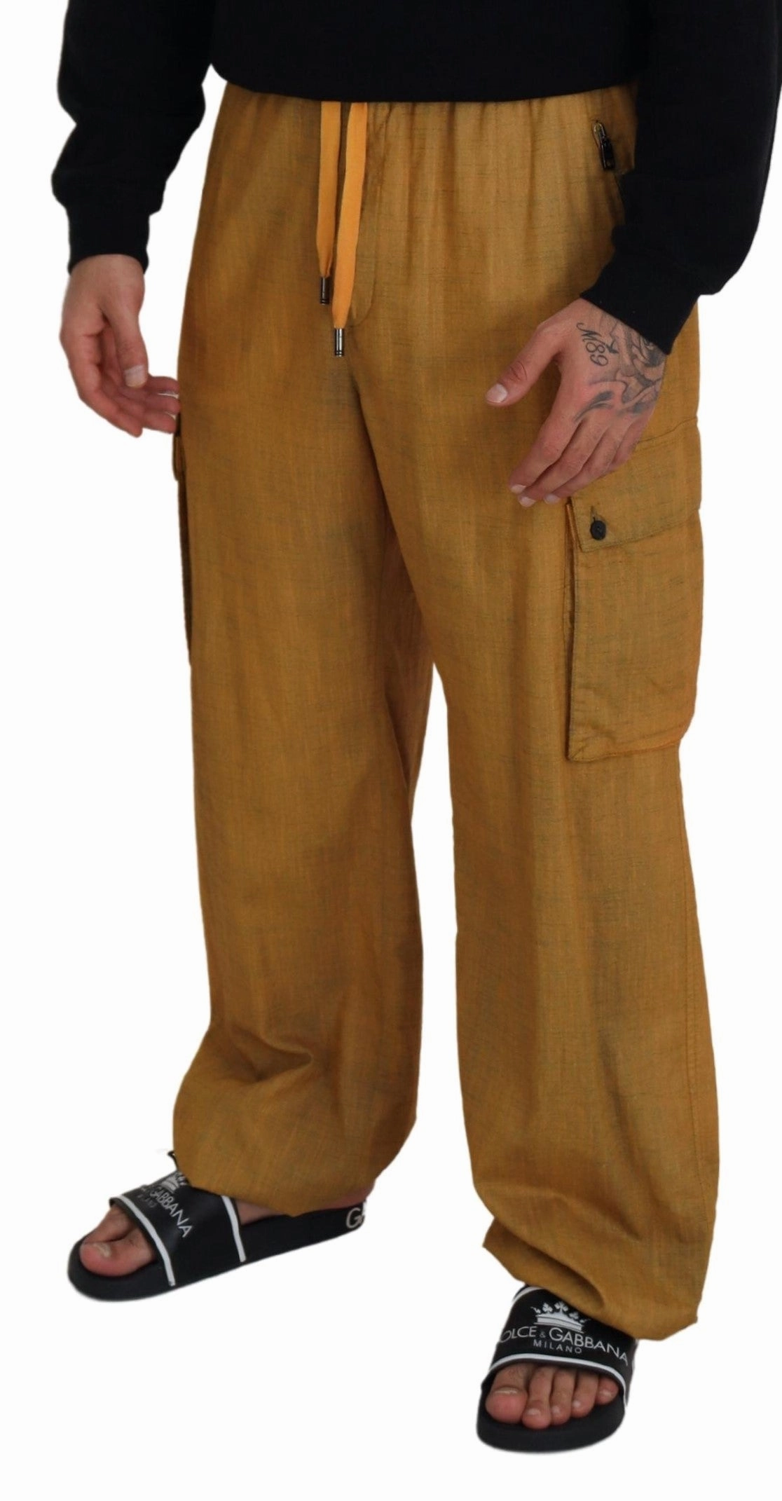 Dolce & Gabbana Elegant Italian Linen Men's Trousers