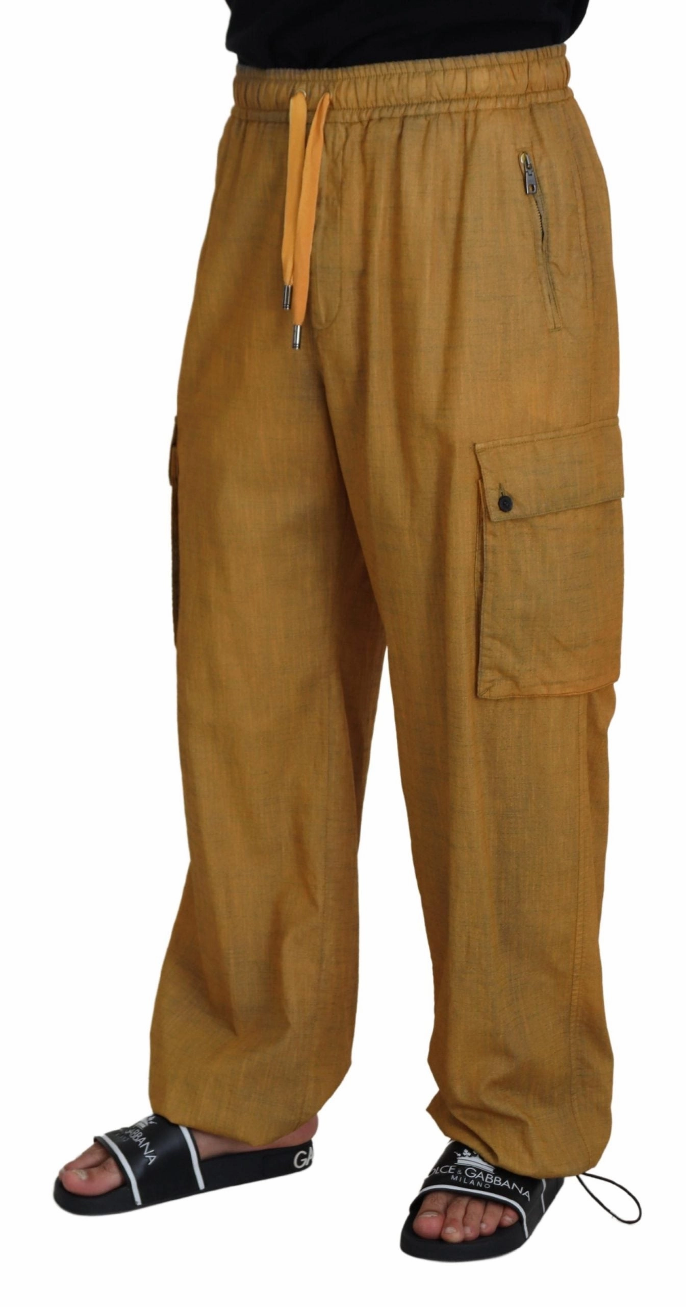 Dolce & Gabbana Elegant Italian Linen Men's Trousers