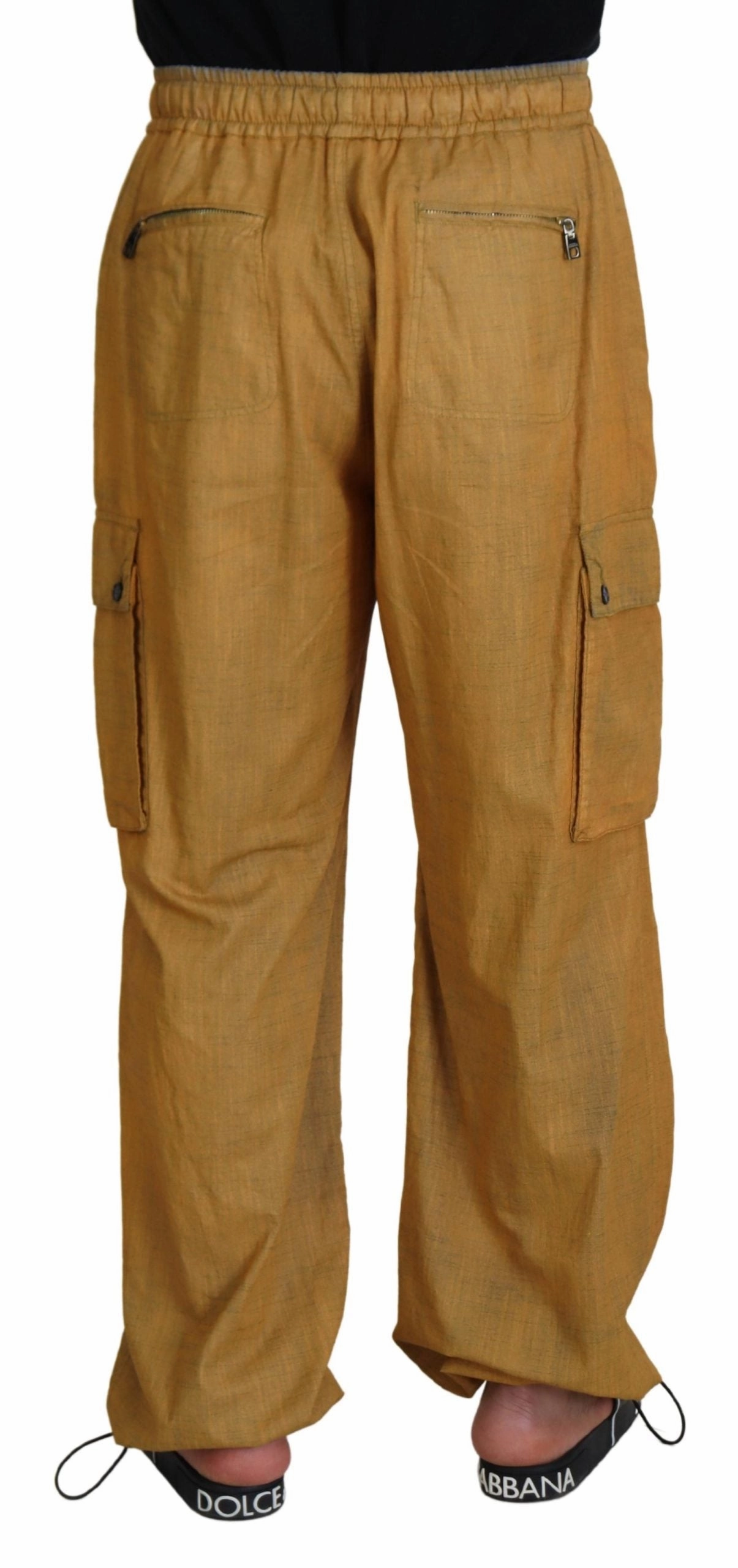 Dolce & Gabbana Elegant Italian Linen Men's Trousers