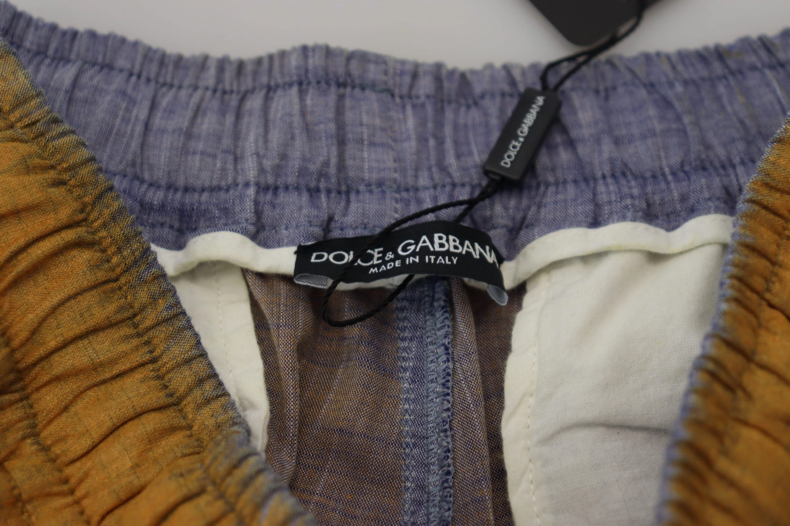 Dolce & Gabbana Elegant Italian Linen Men's Trousers