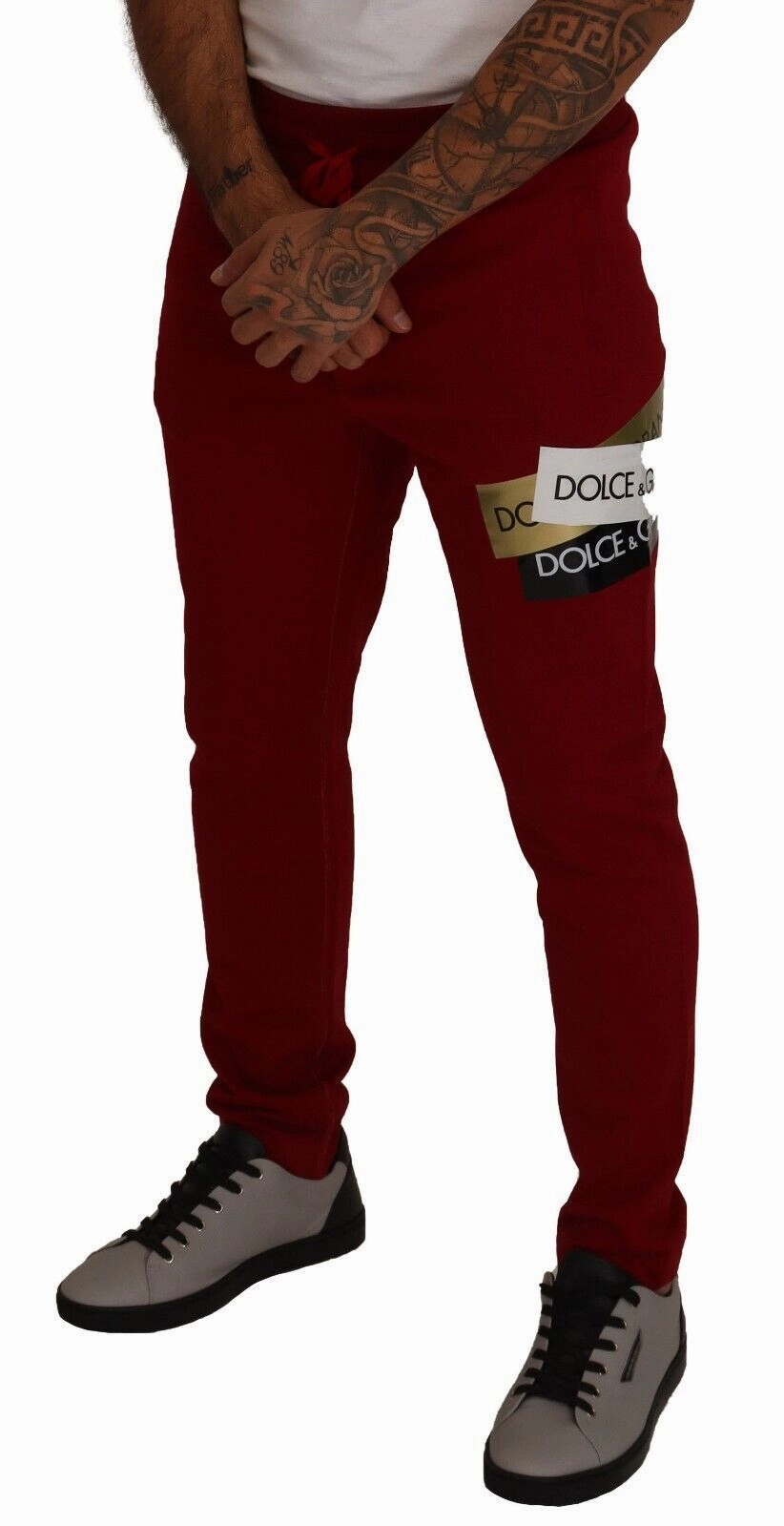 Dolce & Gabbana Elegant Jogging Pants with Drawstring Men's Closure