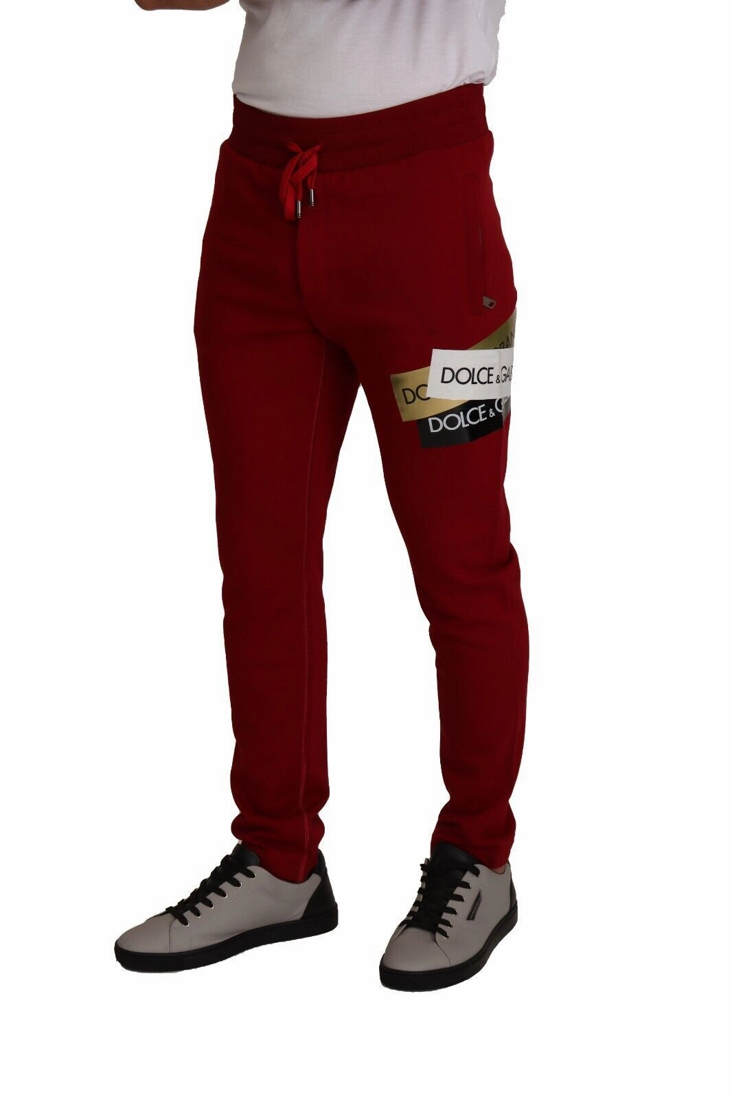 Dolce & Gabbana Elegant Jogging Pants with Drawstring Men's Closure