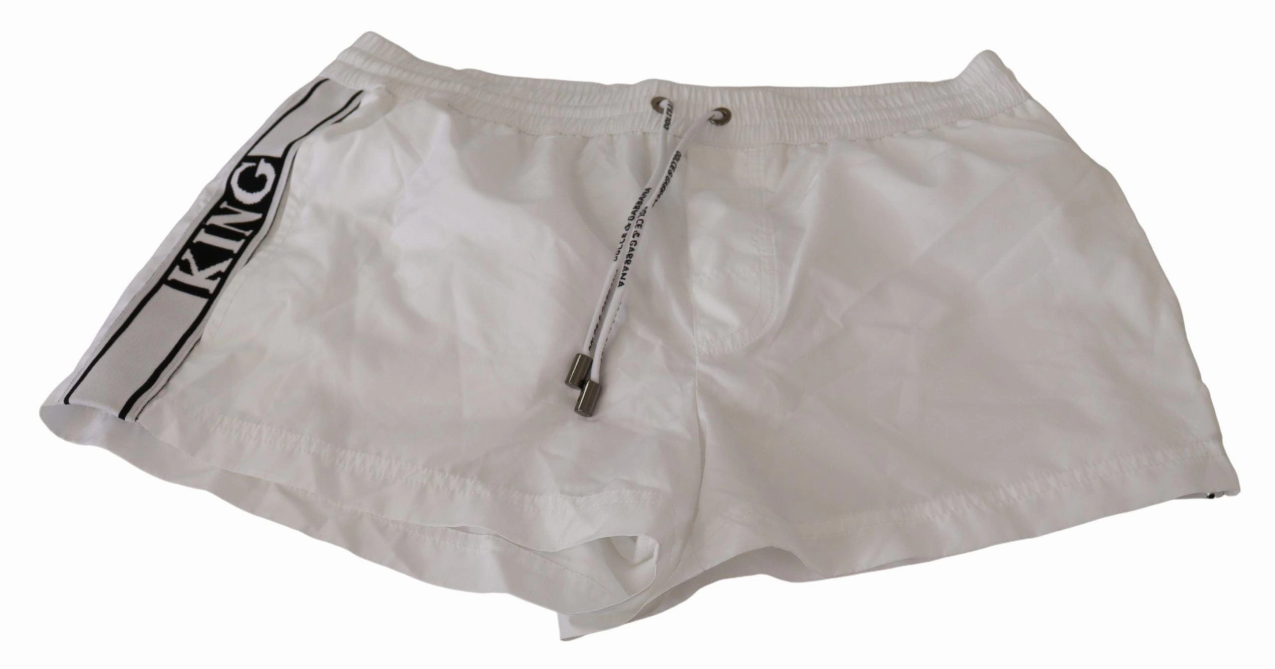 Dolce & Gabbana Elegant KING Motive Swim Men's Trunks
