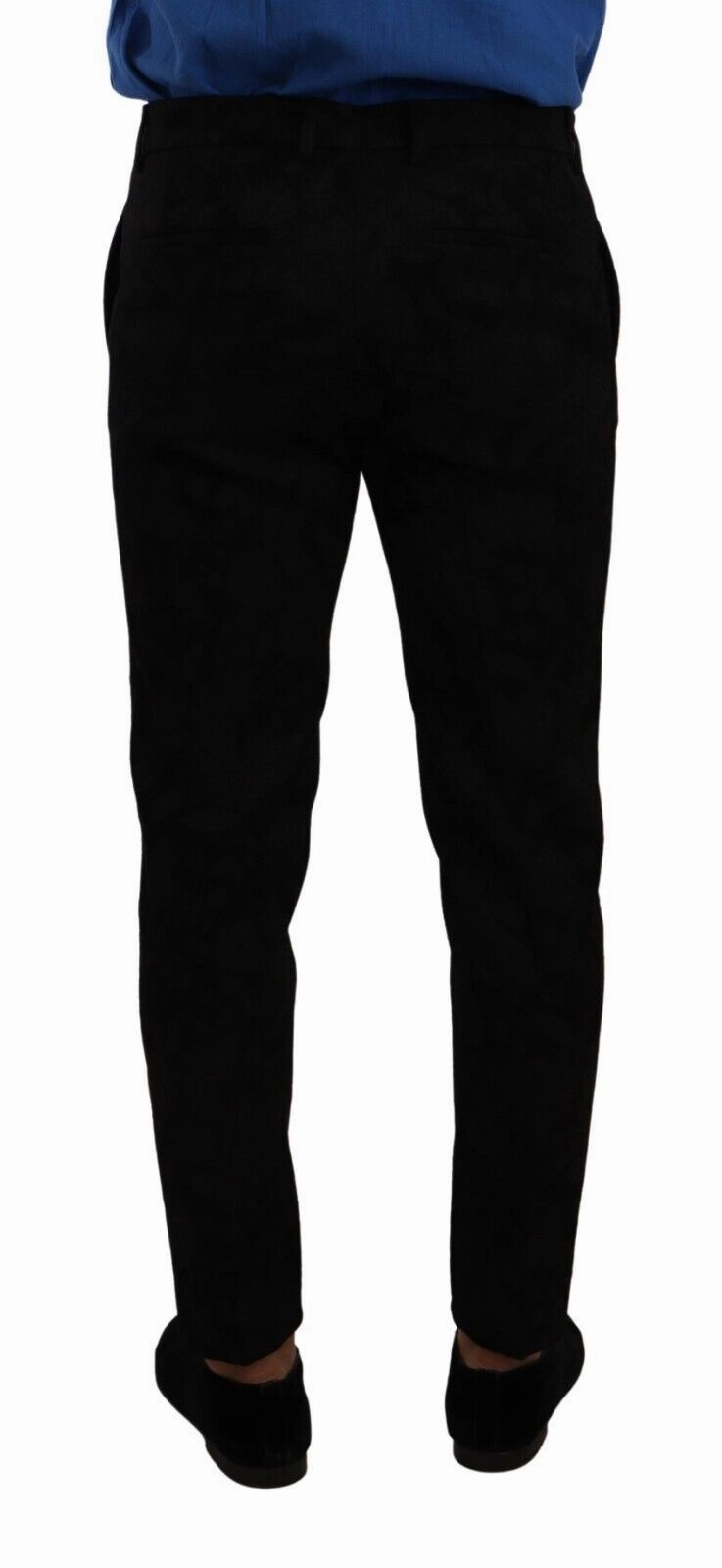 Dolce & Gabbana Elegant Slim Fit Dress Pants in Men's Brocade