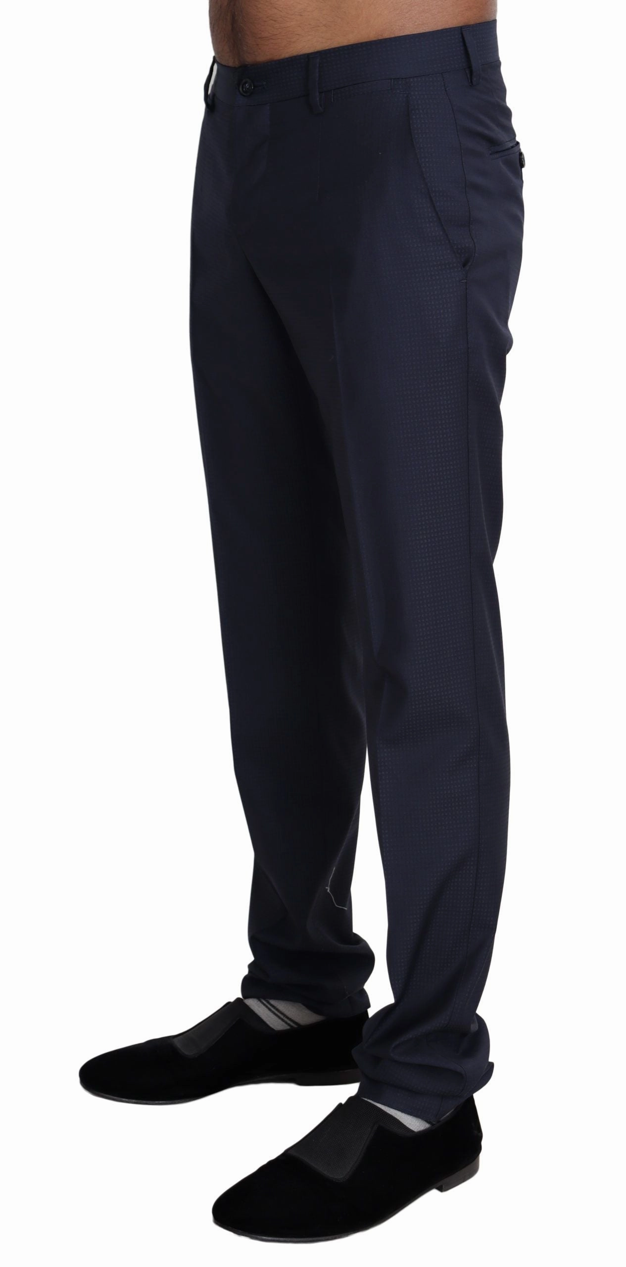 Dolce & Gabbana Elegant Slim Fit Wool Blend Dress Men's Pants