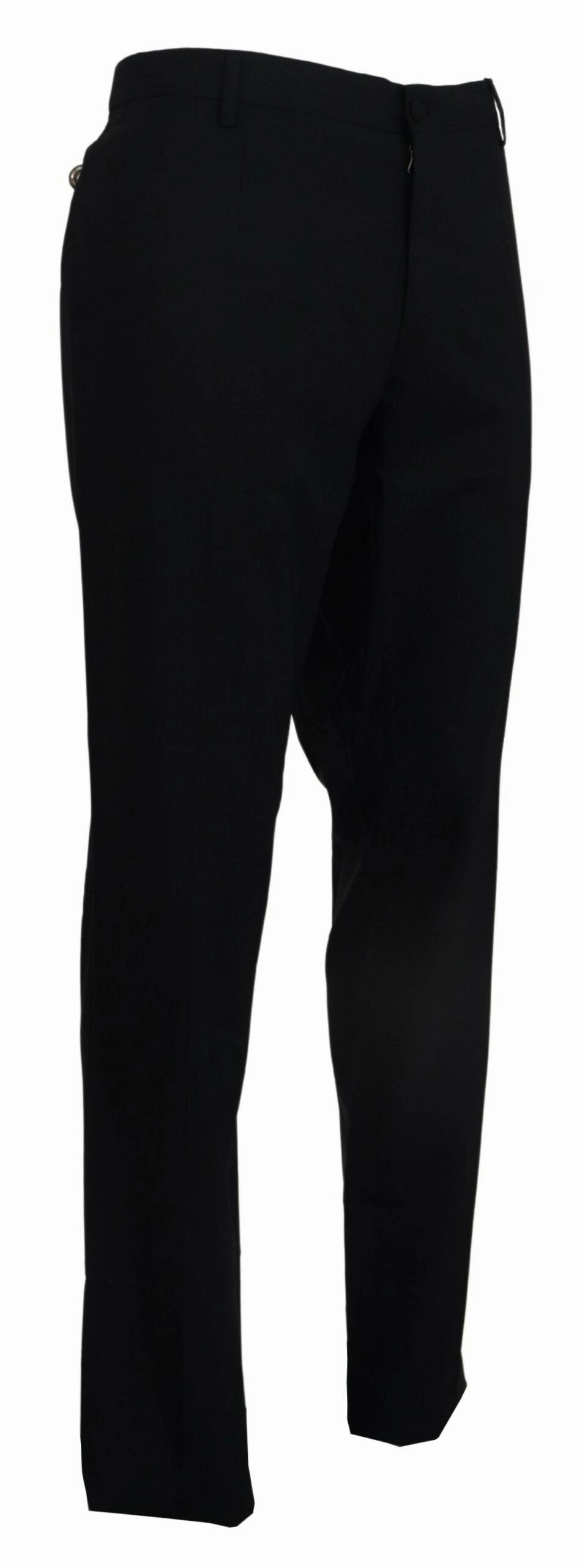 Dolce & Gabbana Elegant Slim Fit Wool Blend Men's Trousers