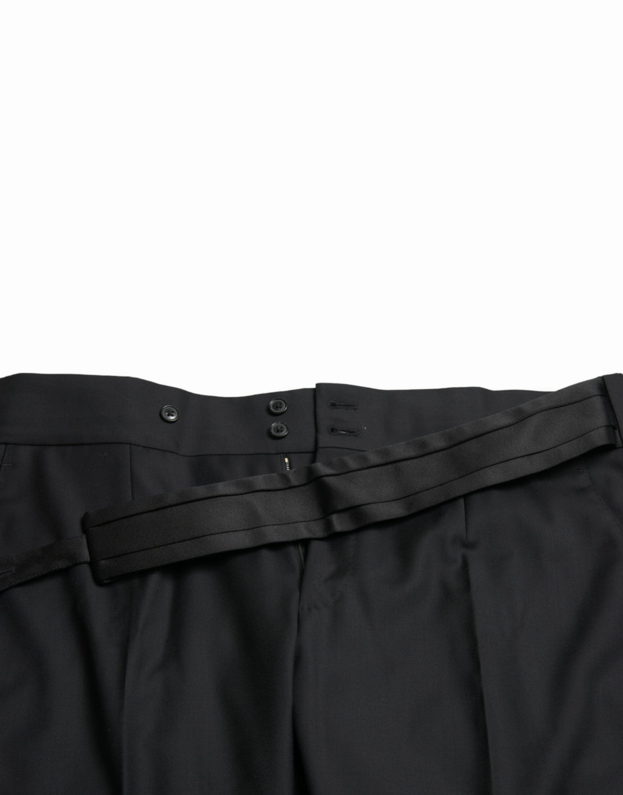 Dolce & Gabbana Elegant Slim Fit Wool Dress Men's Pants