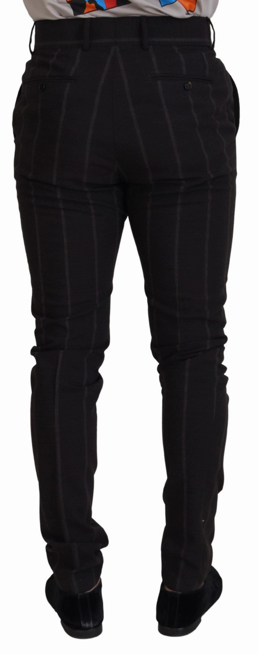 Dolce & Gabbana Elegant Striped Chino Men's Pants
