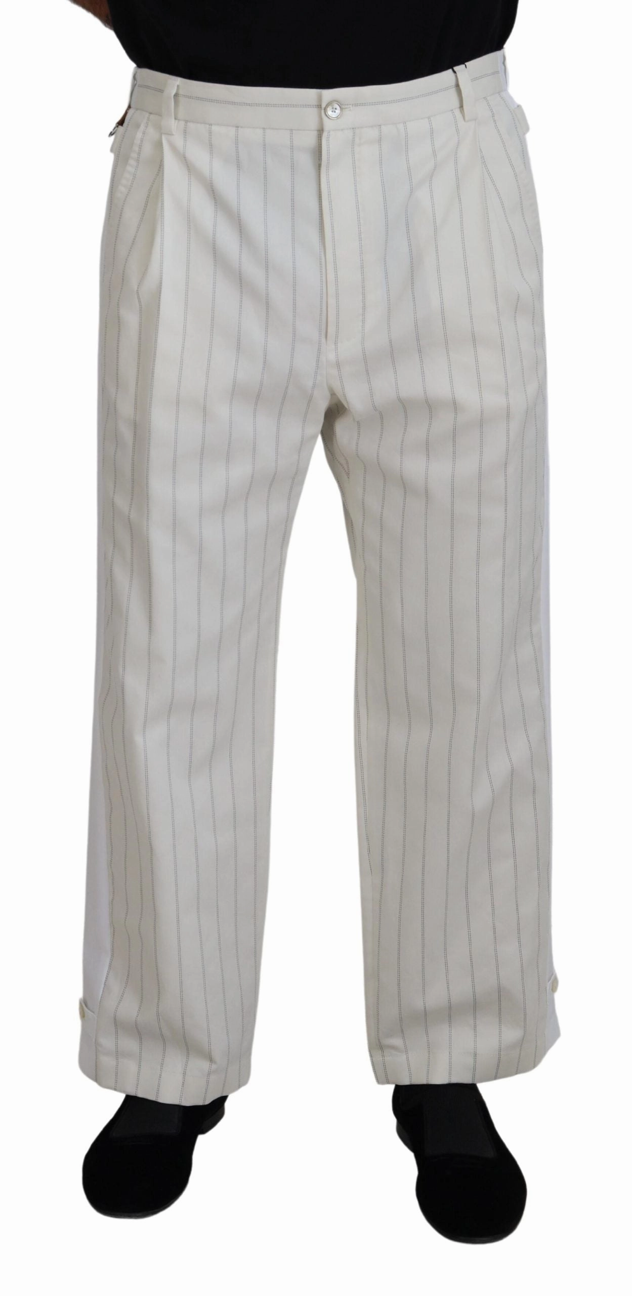 Dolce & Gabbana Elegant Striped MainLine Men's Trousers