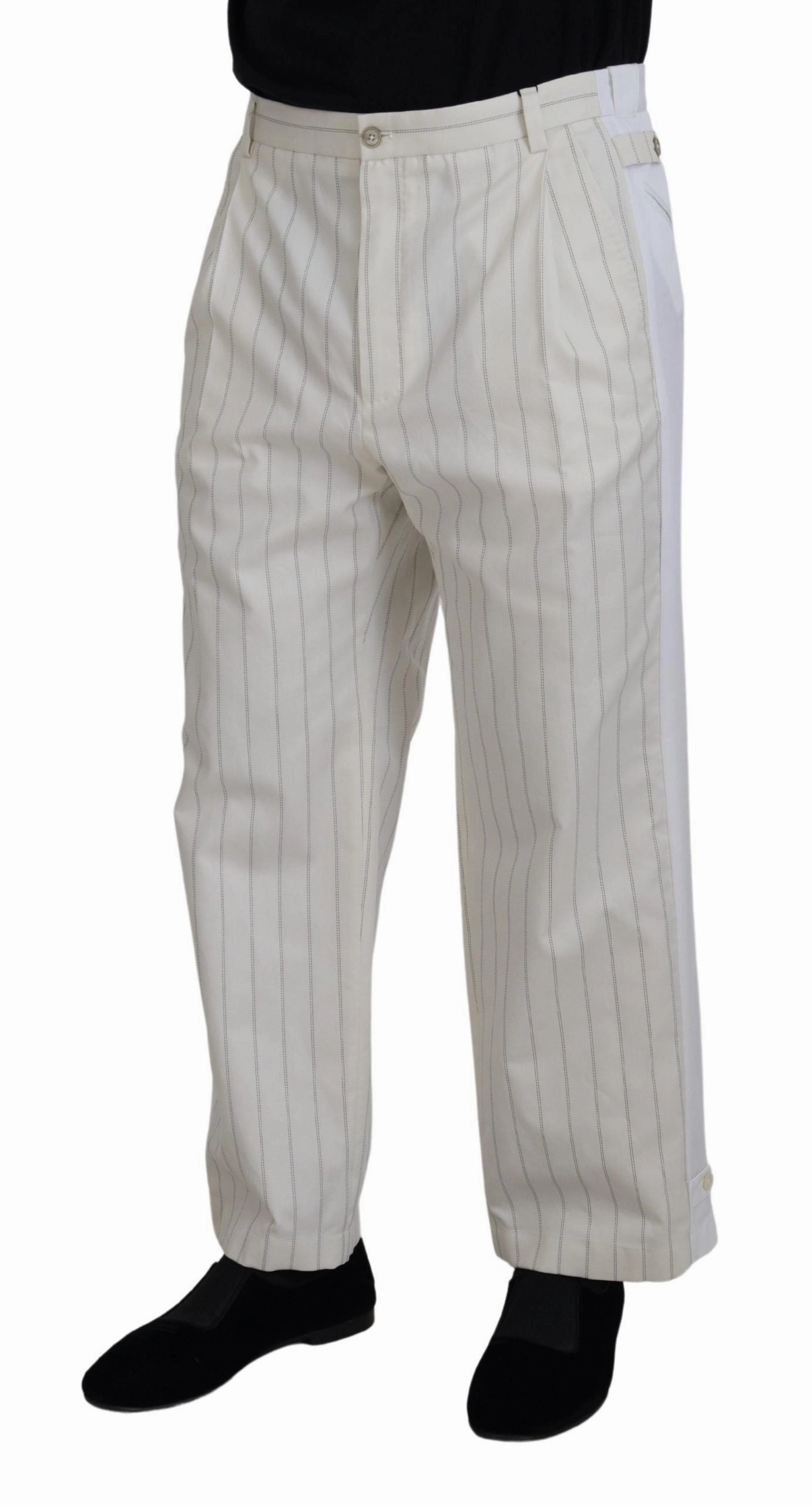 Dolce & Gabbana Elegant Striped MainLine Men's Trousers