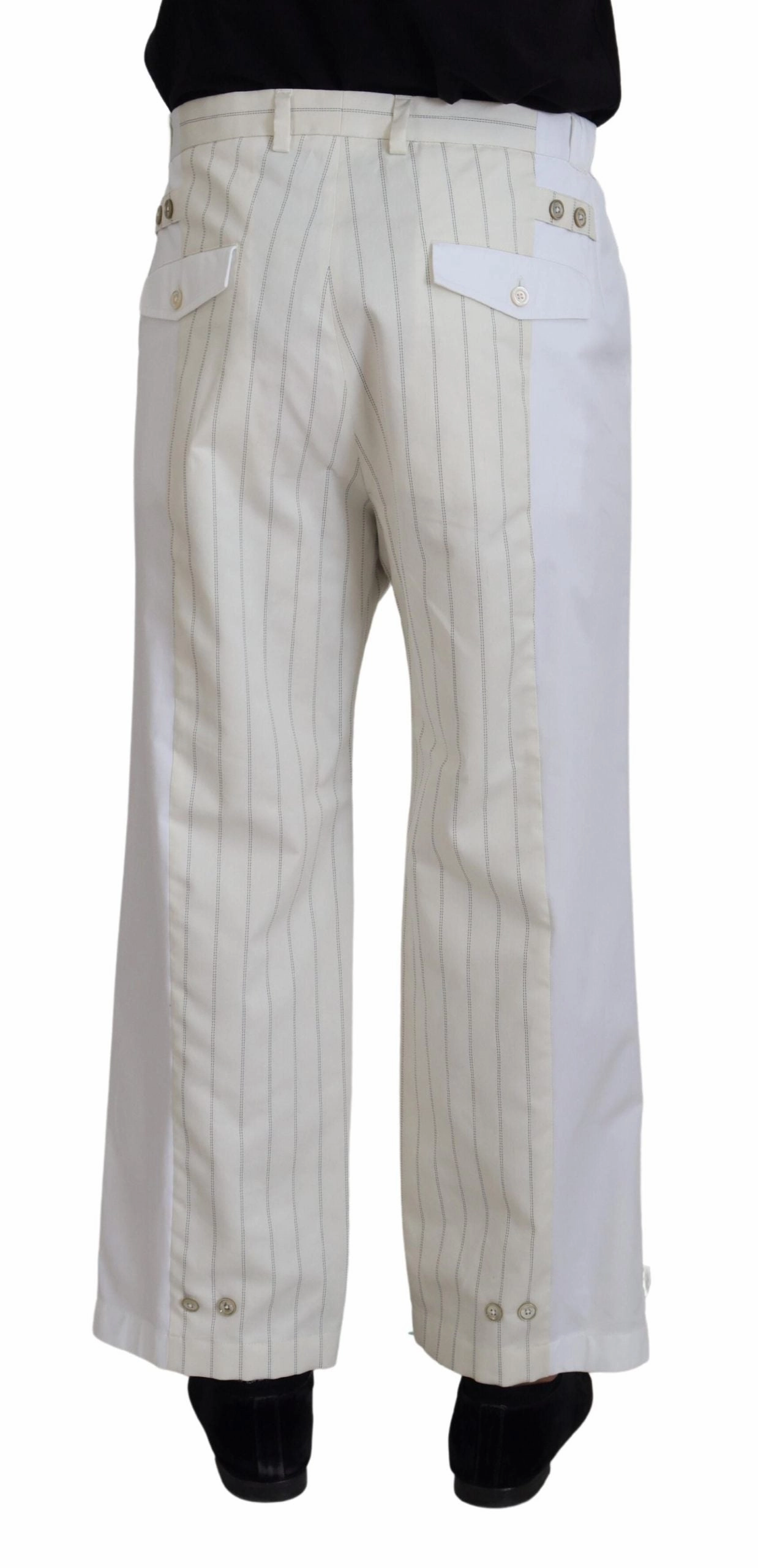 Dolce & Gabbana Elegant Striped MainLine Men's Trousers