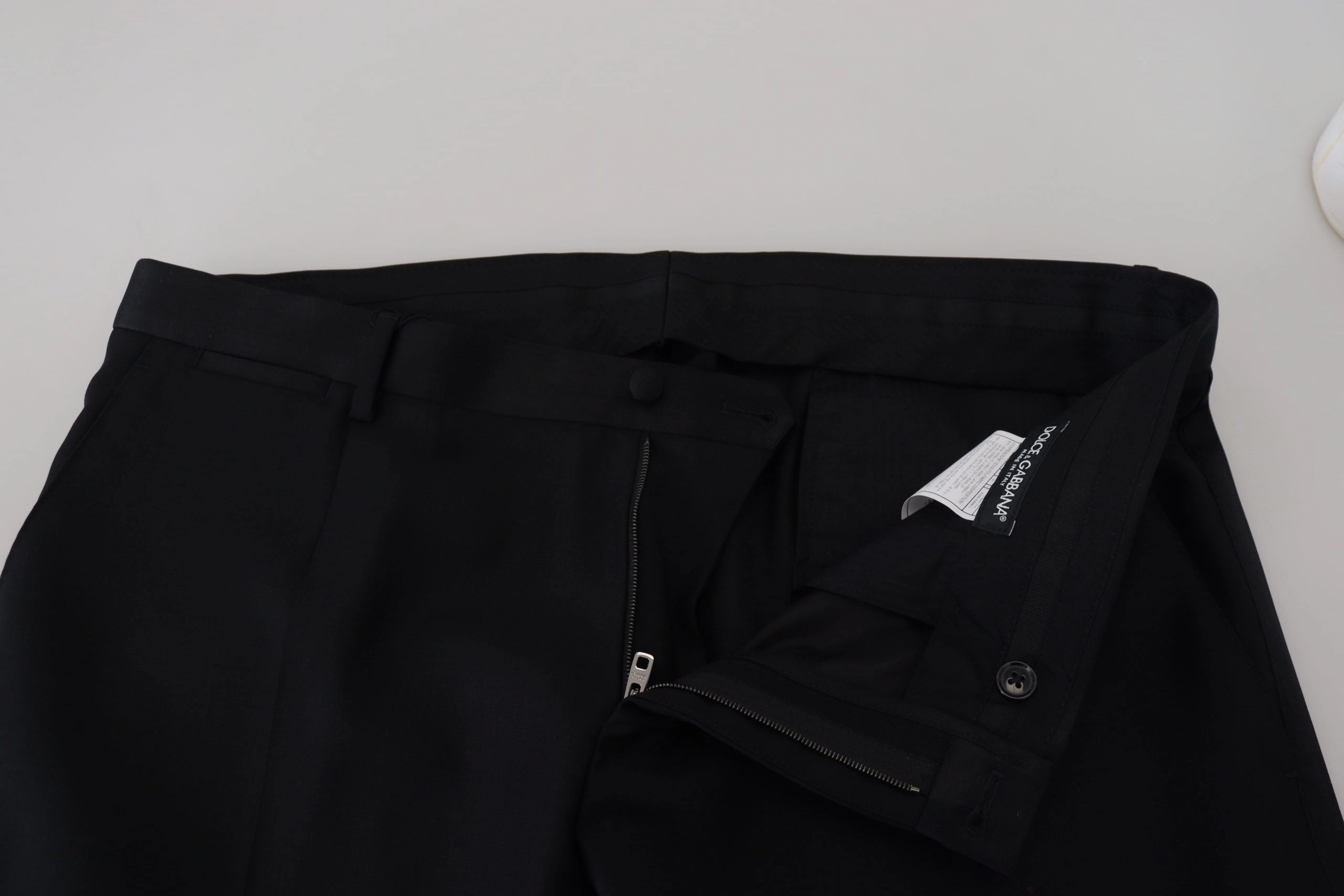 Dolce & Gabbana Elegant Virgin Wool Blend Men's Trousers