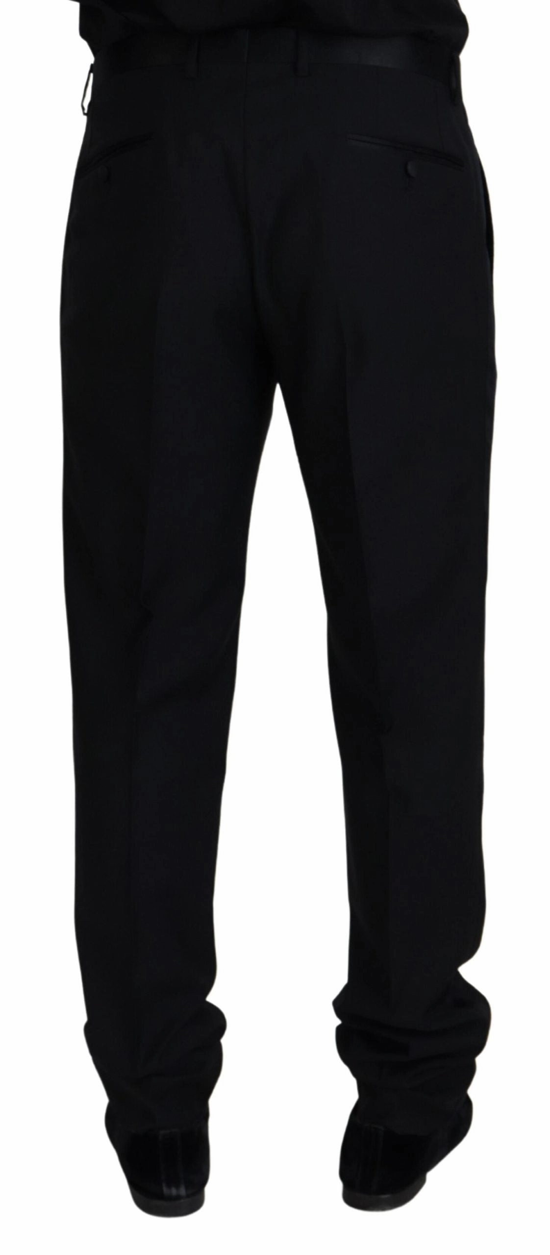 Dolce & Gabbana Elegant Virgin Wool Blend Men's Trousers