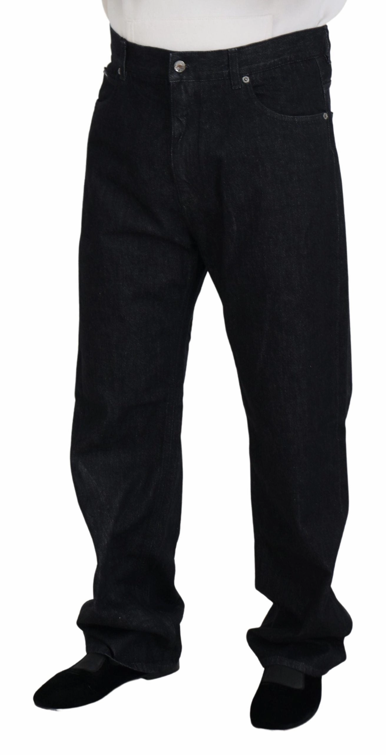 Dolce & Gabbana Elegant Washed blue Pants Luxe Men's Cotton