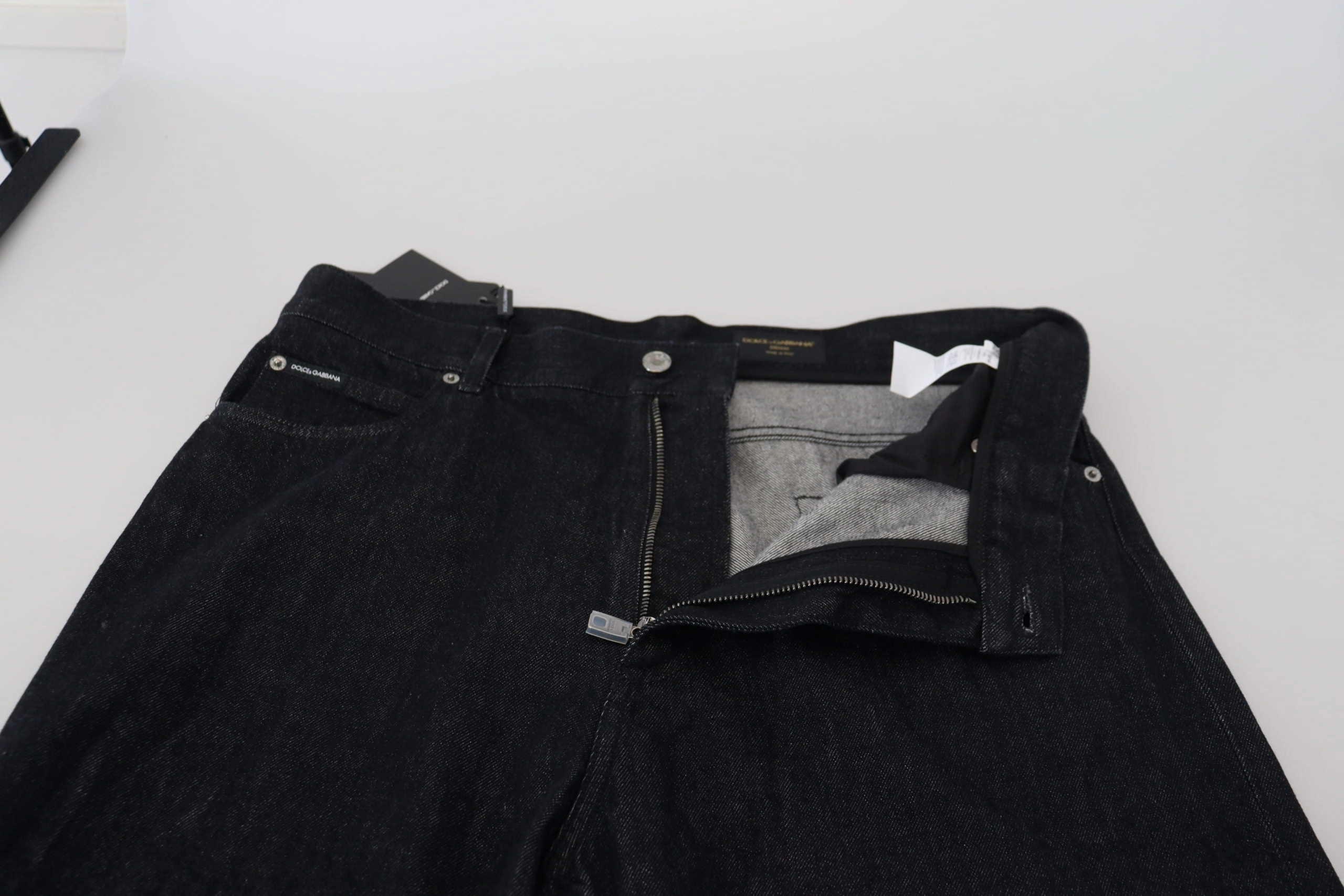 Dolce & Gabbana Elegant Washed blue Pants Luxe Men's Cotton