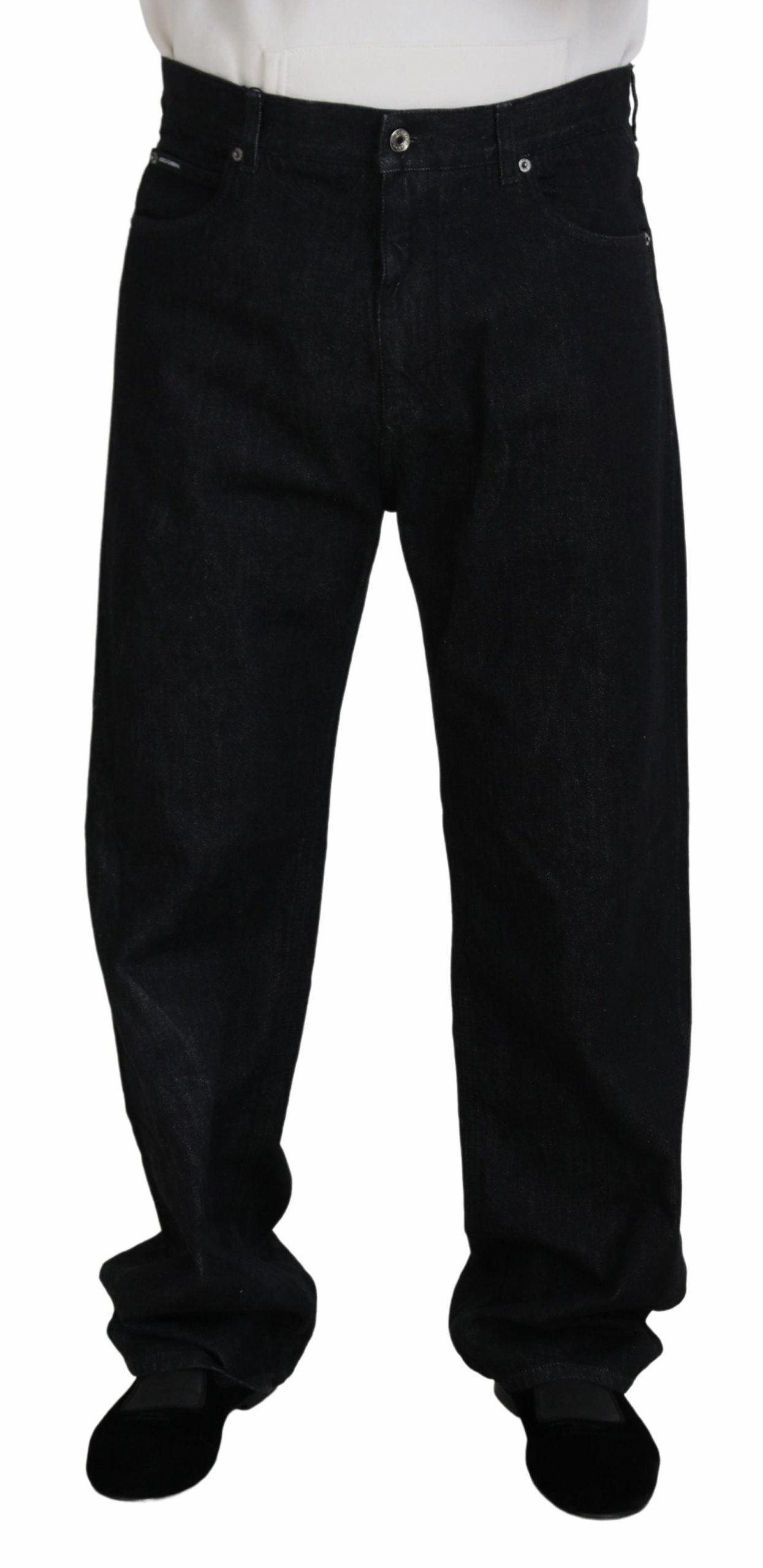Dolce & Gabbana Elegant Washed blue Pants Luxe Men's Cotton