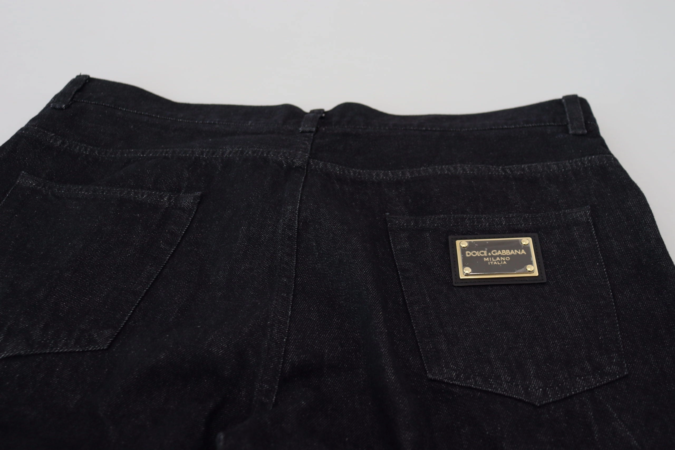 Dolce & Gabbana Elegant Washed blue Pants Luxe Men's Cotton