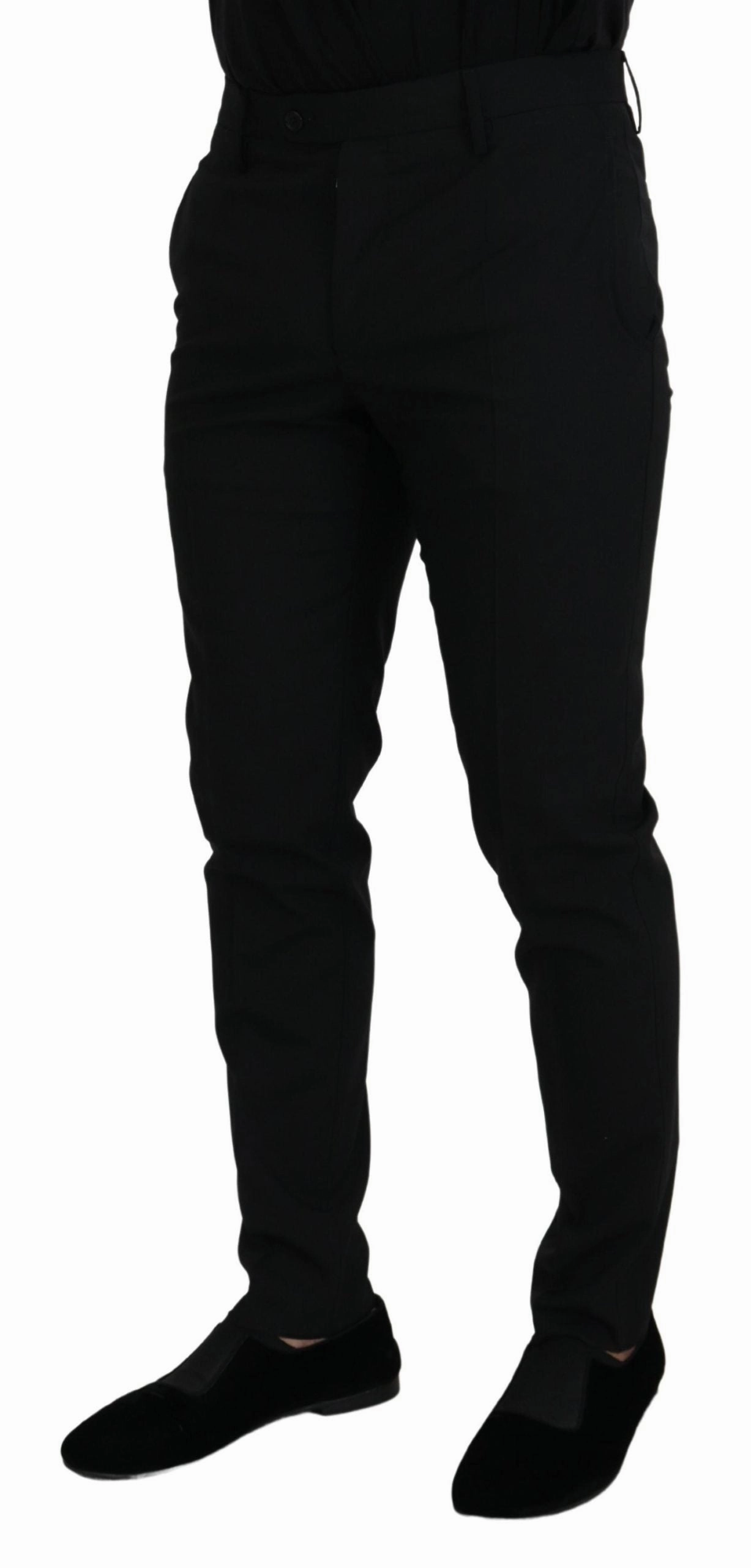 Dolce & Gabbana Elegant Wool-Blend Men's Trousers