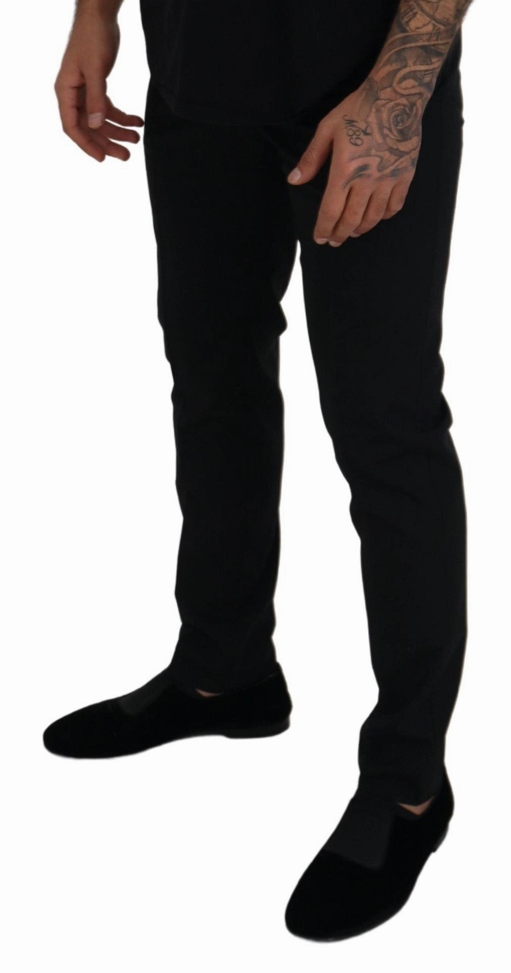 Dolce & Gabbana Elegant Wool-Blend Men's Trousers