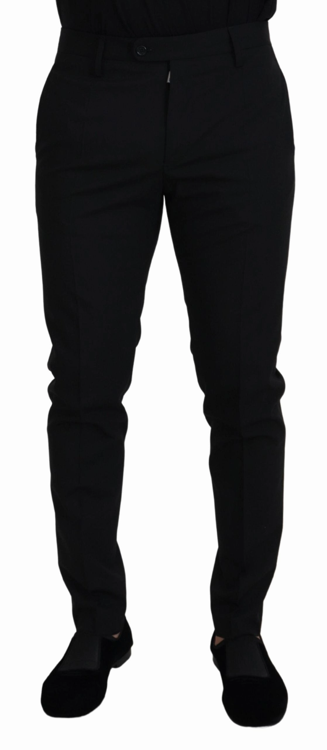 Dolce & Gabbana Elegant Wool-Blend Men's Trousers