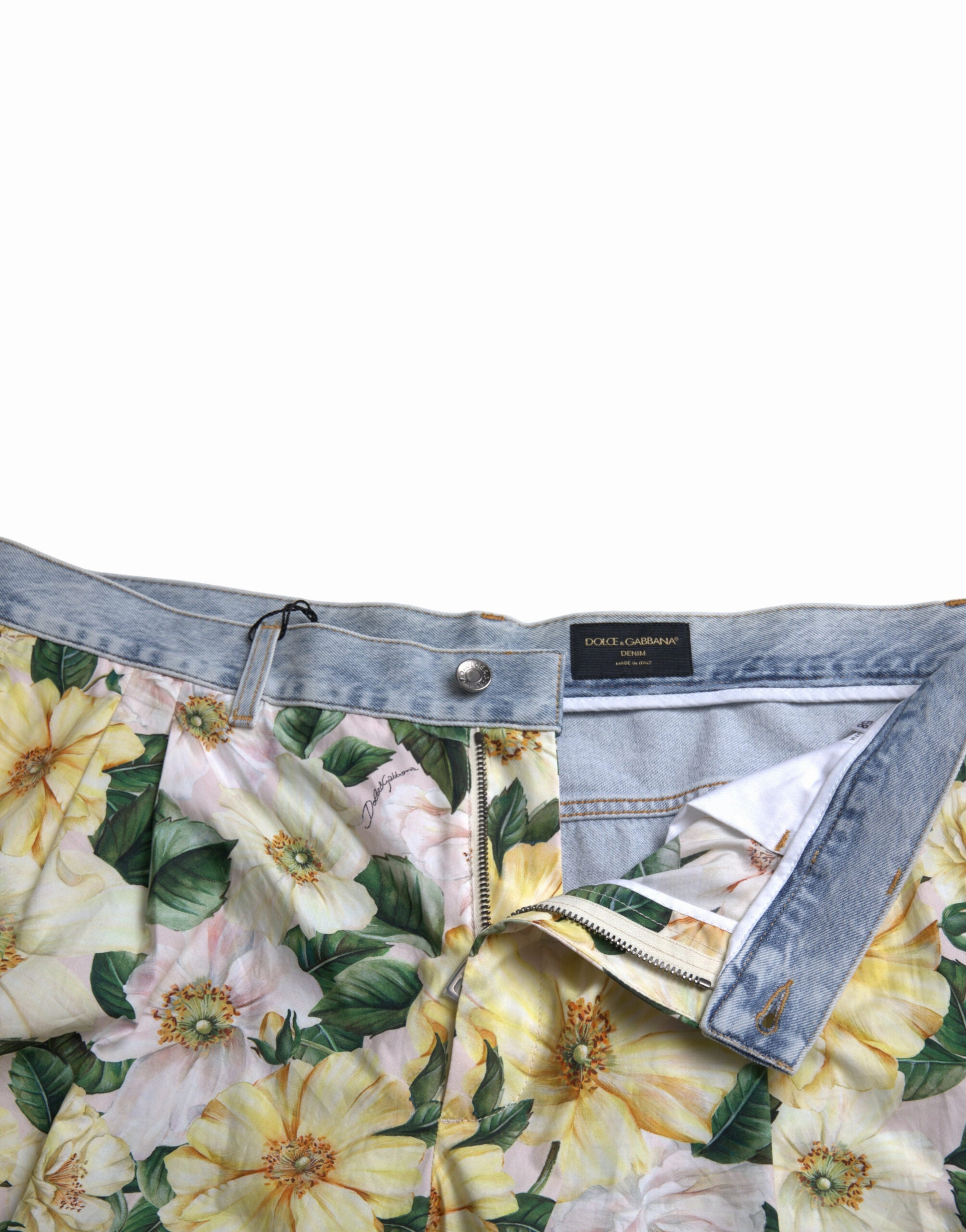 Dolce & Gabbana Floral Cotton Bermuda Men's Shorts