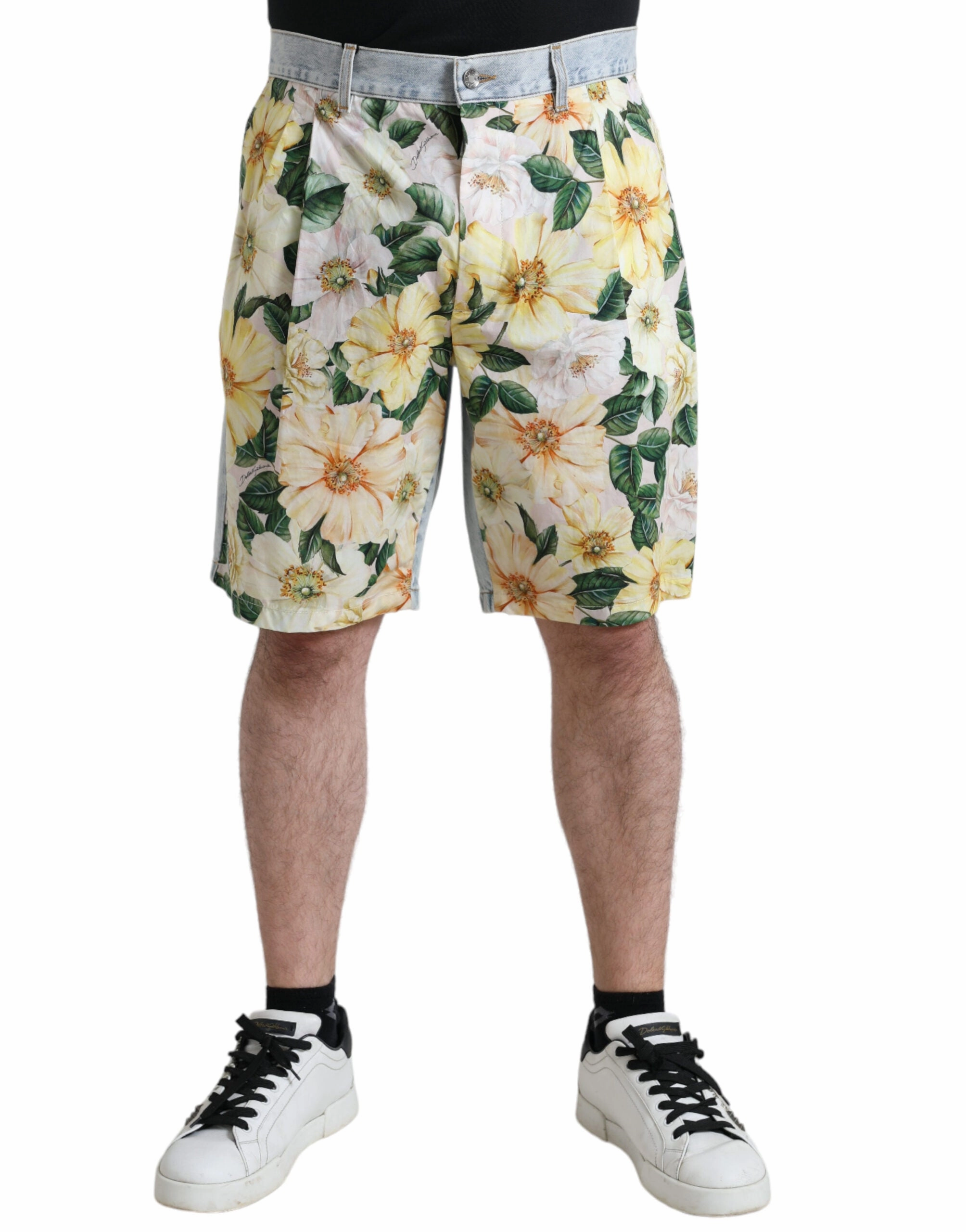Dolce & Gabbana Floral Cotton Bermuda Men's Shorts