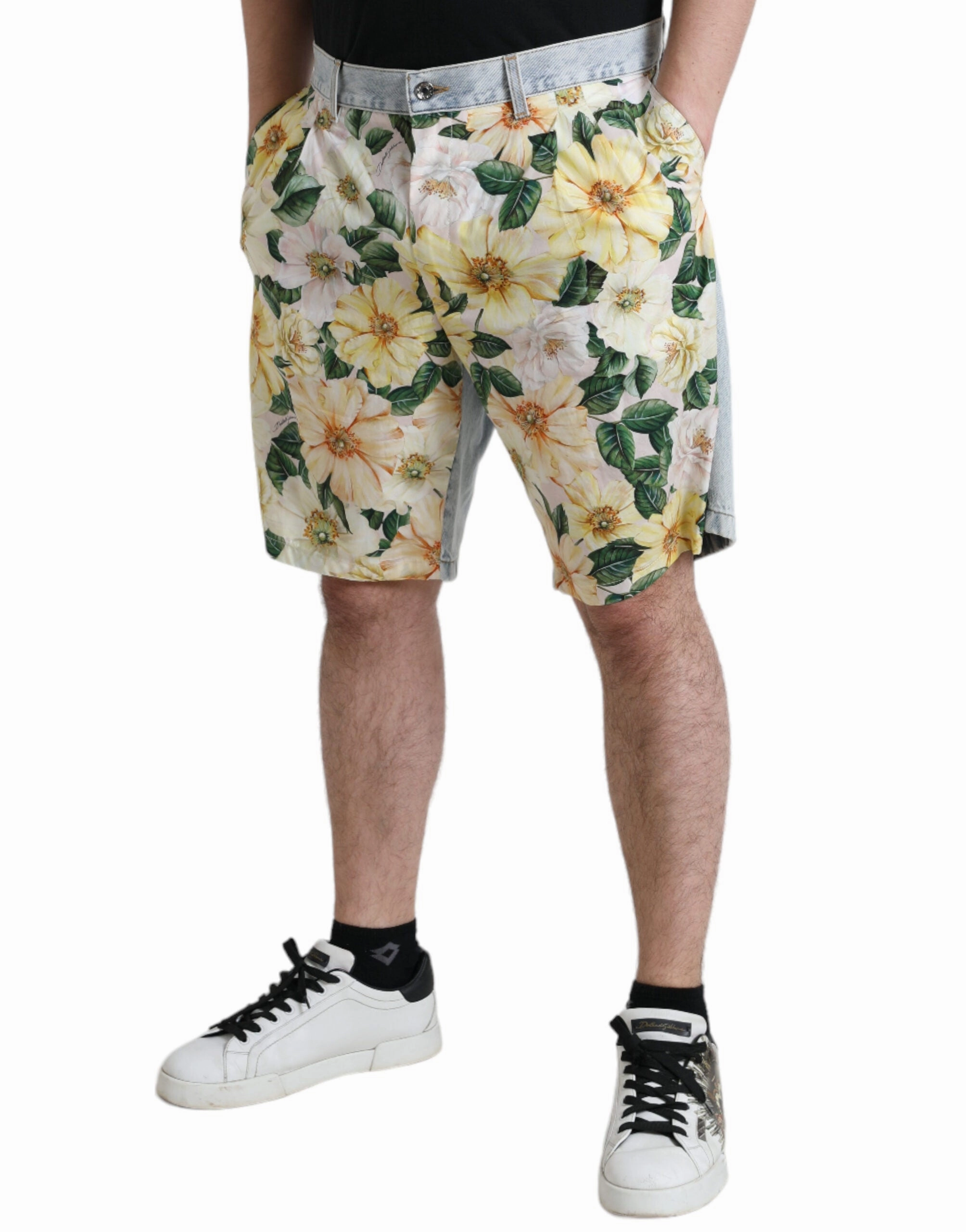 Dolce & Gabbana Floral Cotton Bermuda Men's Shorts