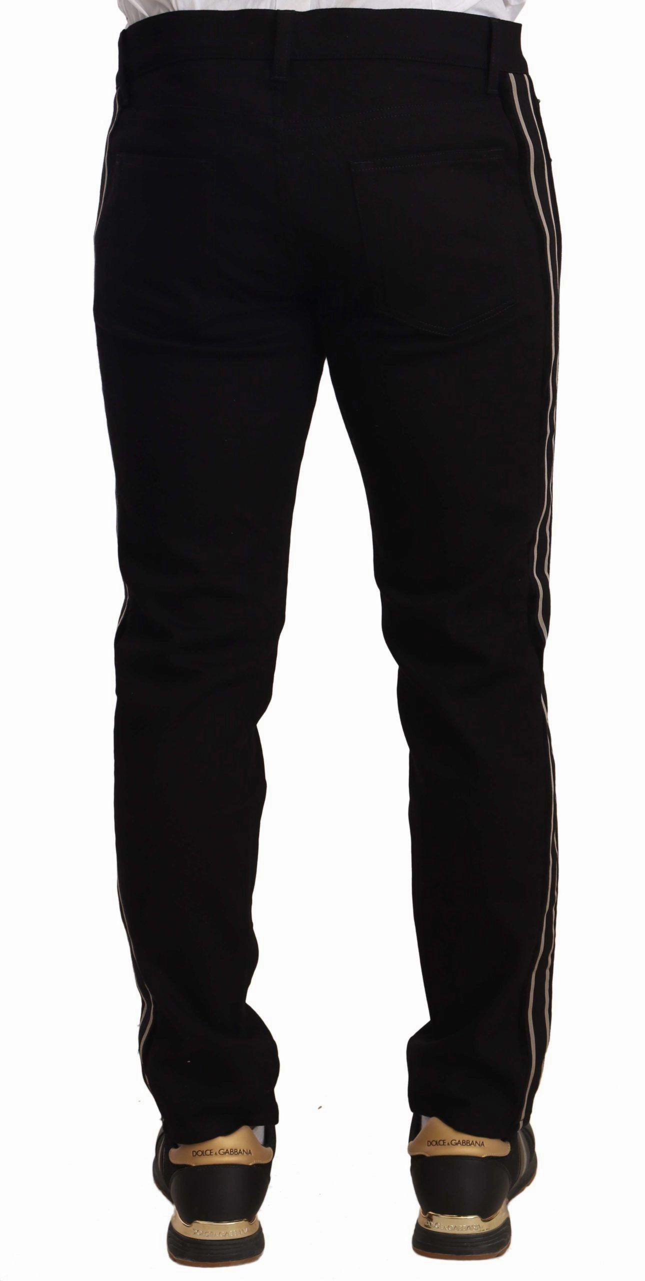 Dolce & Gabbana Heraldic Embroide Slim Fit Men's Jeans