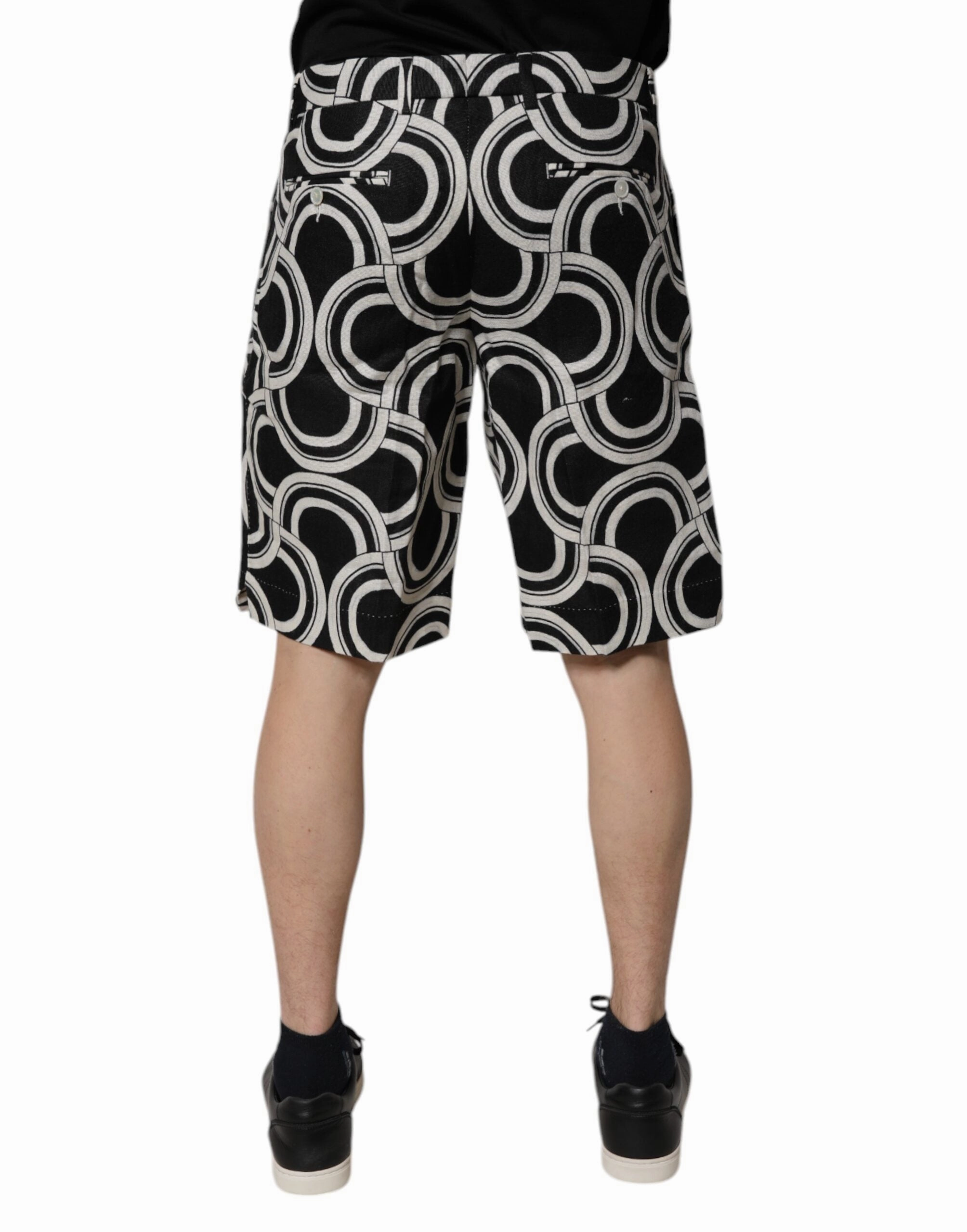 Dolce & Gabbana  Linen Bermuda Men's Shorts (Pre-Owned)