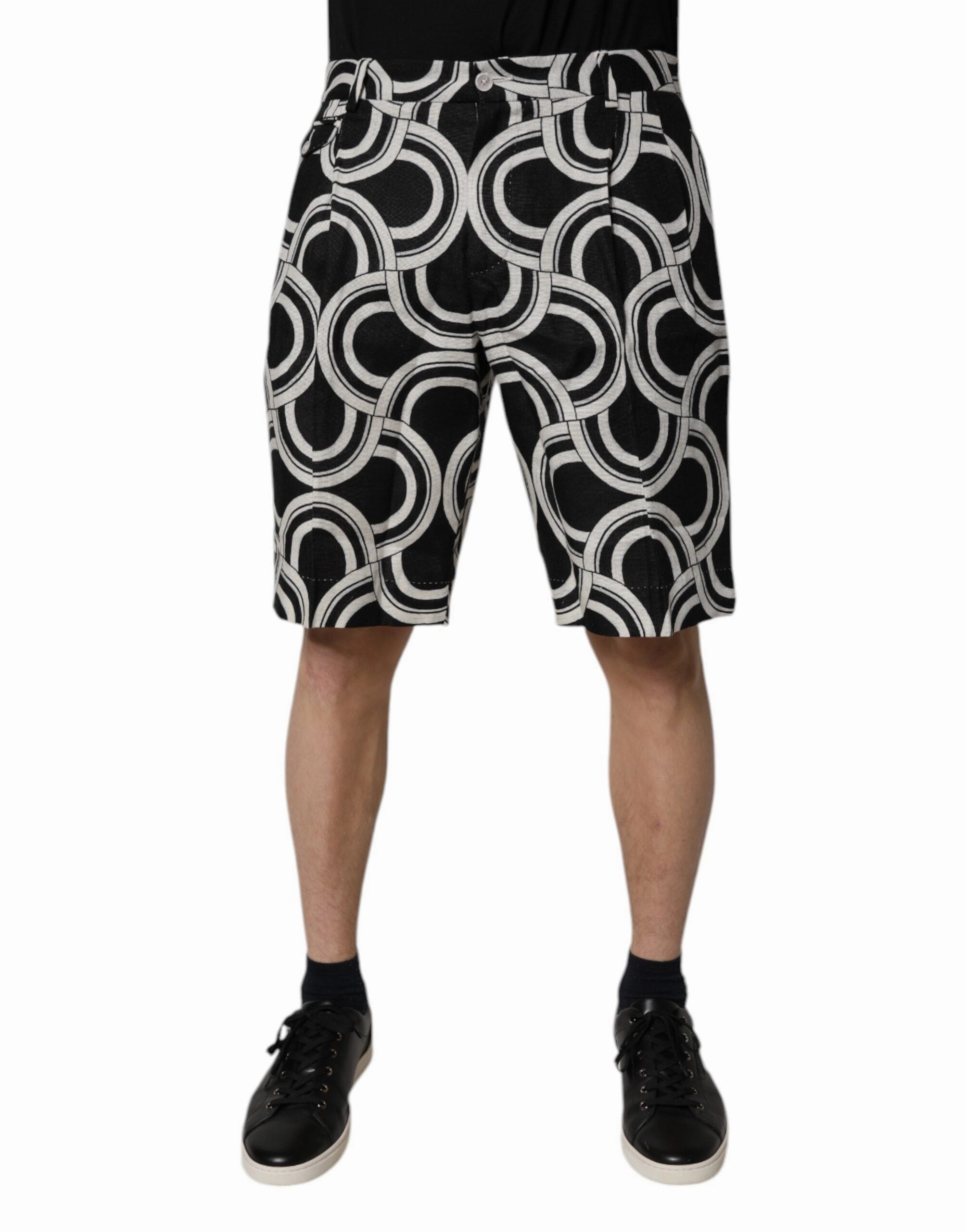 Dolce & Gabbana  Linen Bermuda Men's Shorts (Pre-Owned)